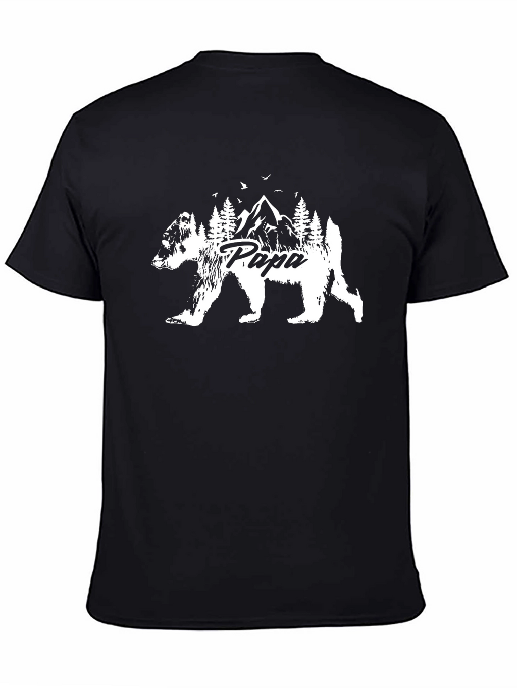 Papa Bear Mountain T-Shirt - Black