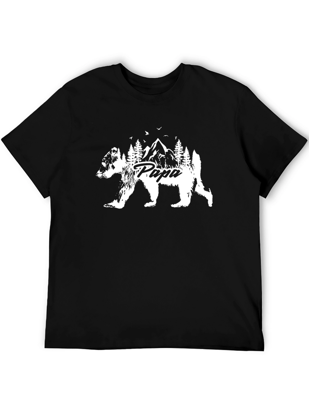 Papa Bear Mountain T-Shirt - Black