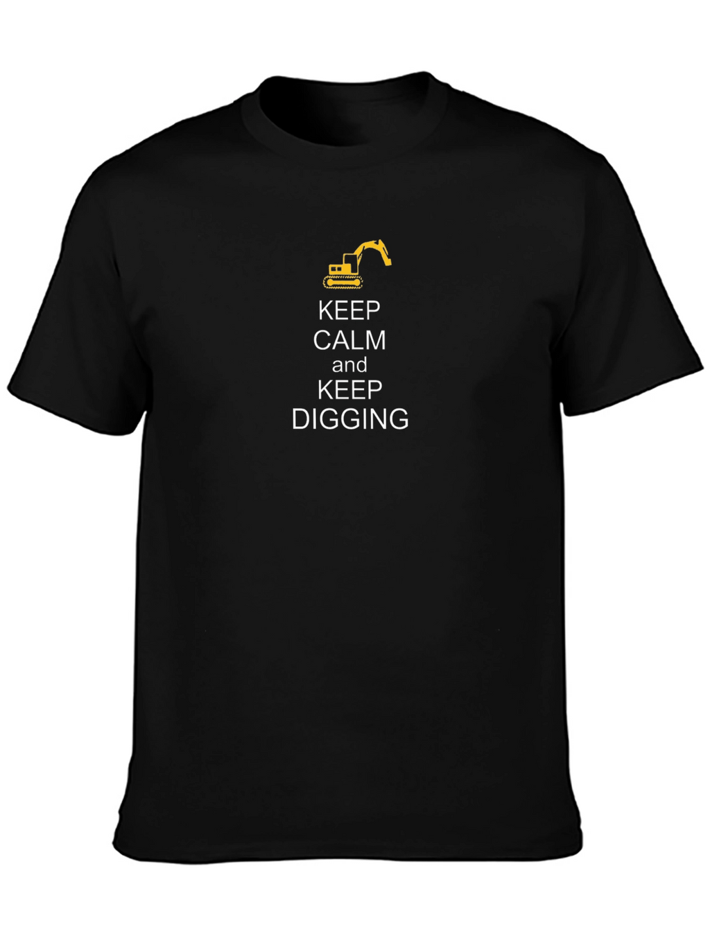 Keep Calm and Keep Digging Black T-Shirt