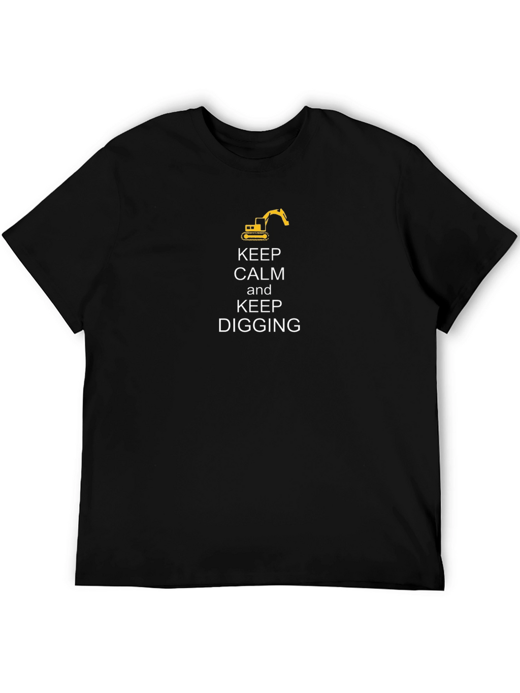 Keep Calm and Keep Digging Black T-Shirt