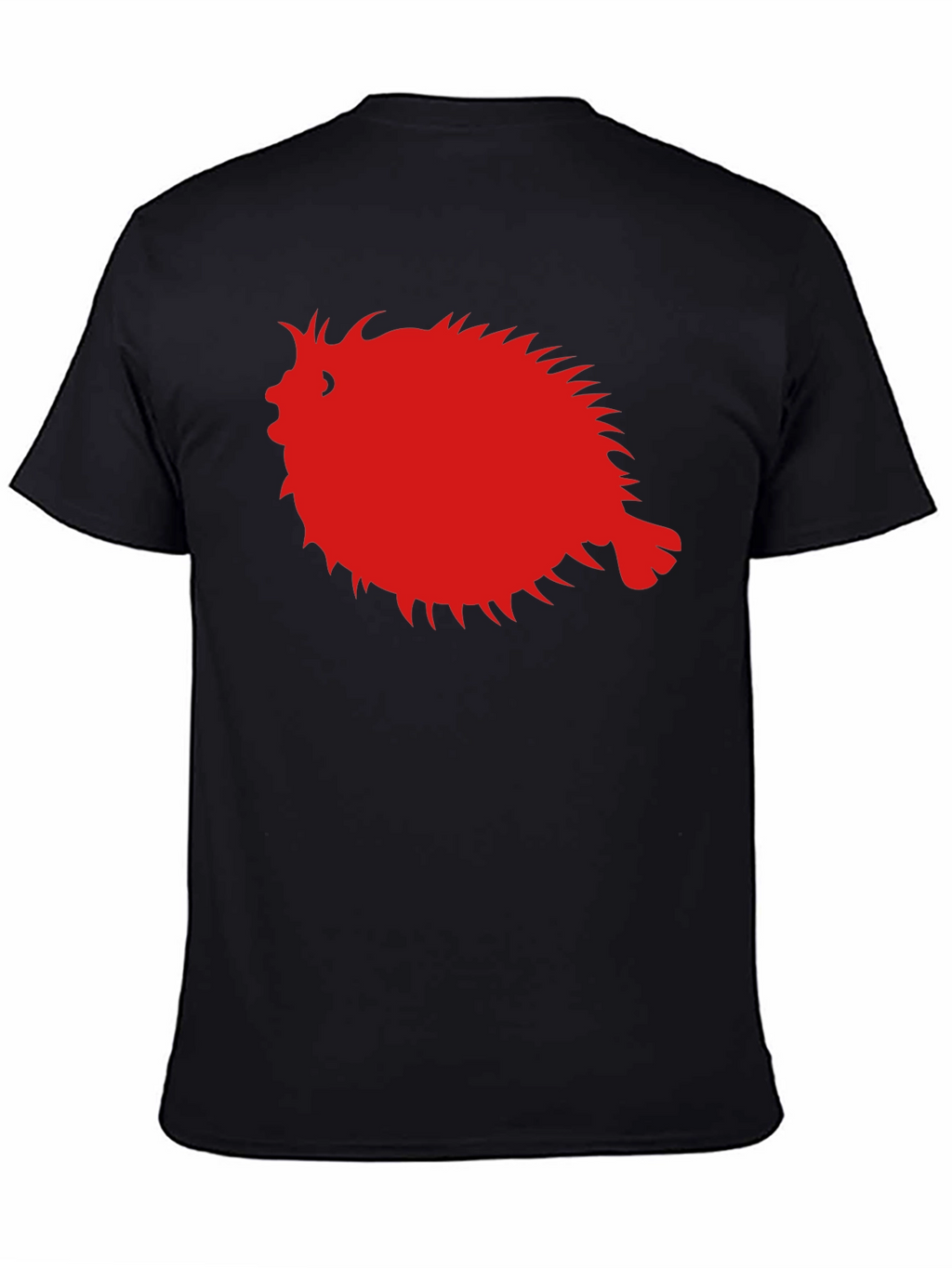 Pufferfish Graphic Tee - Black Cotton Comfort