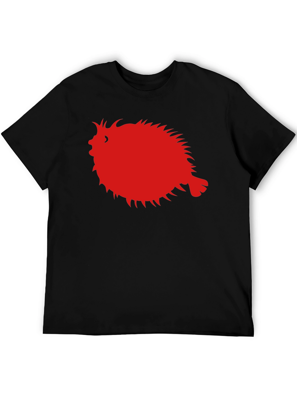 Pufferfish Graphic Tee - Black Cotton Comfort