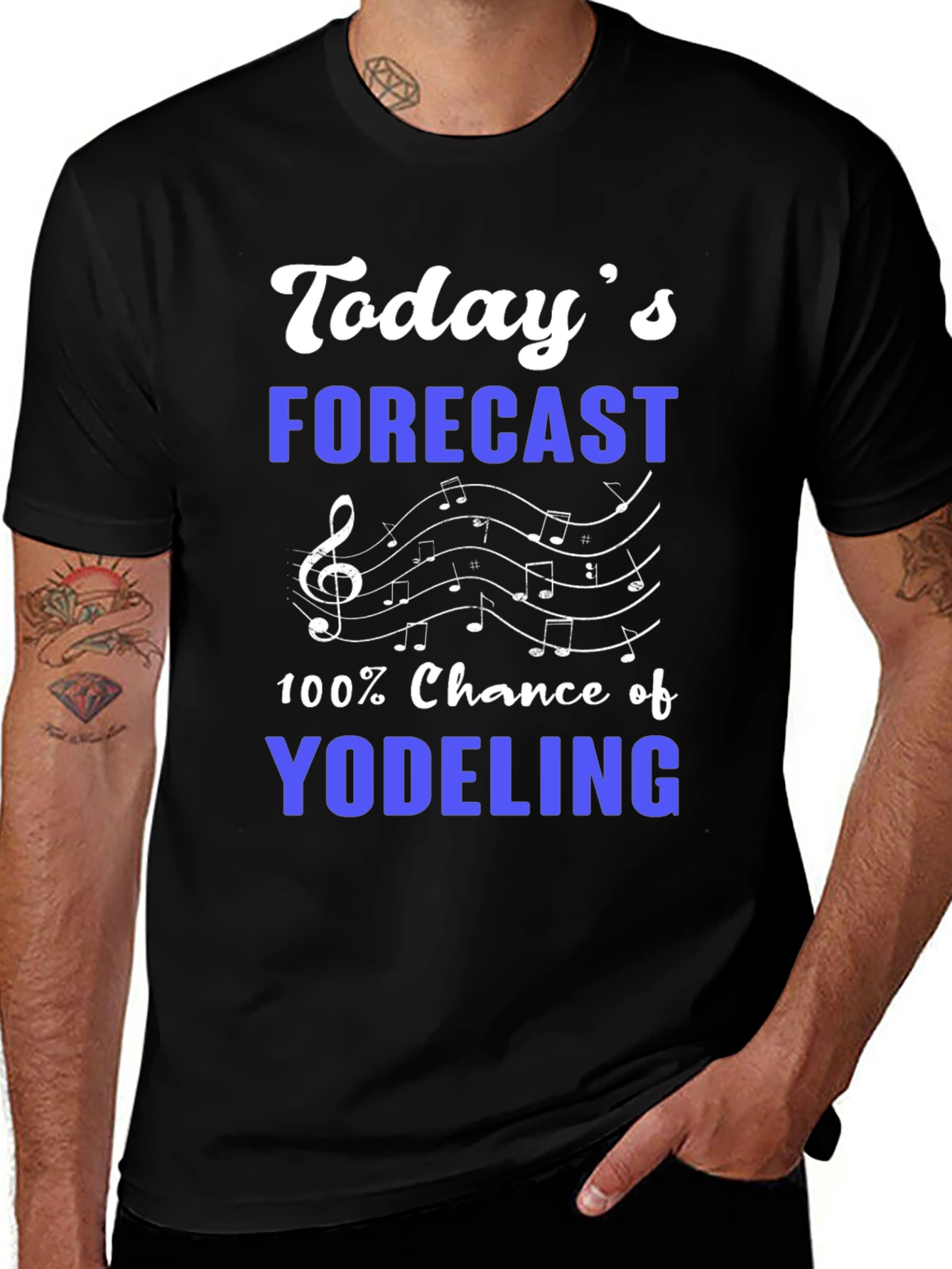 Yodeling Forecast T-Shirt - Music Lover Tee