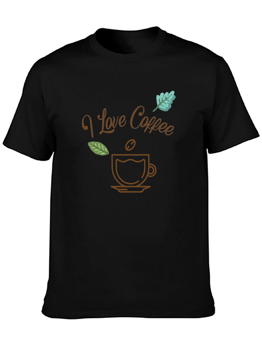 I Love Coffee Black T-Shirt