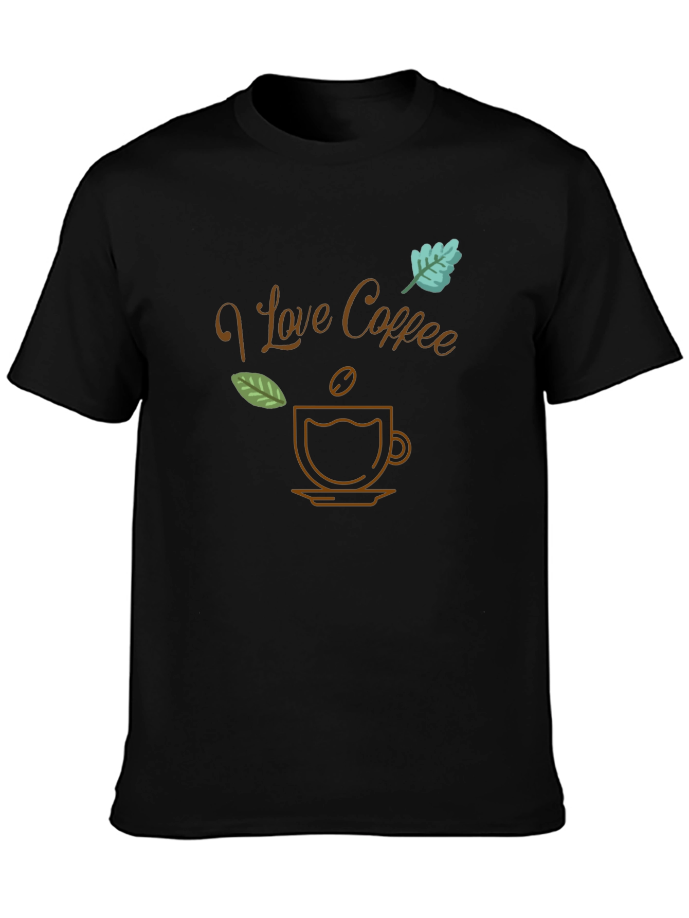 I Love Coffee Black T-Shirt