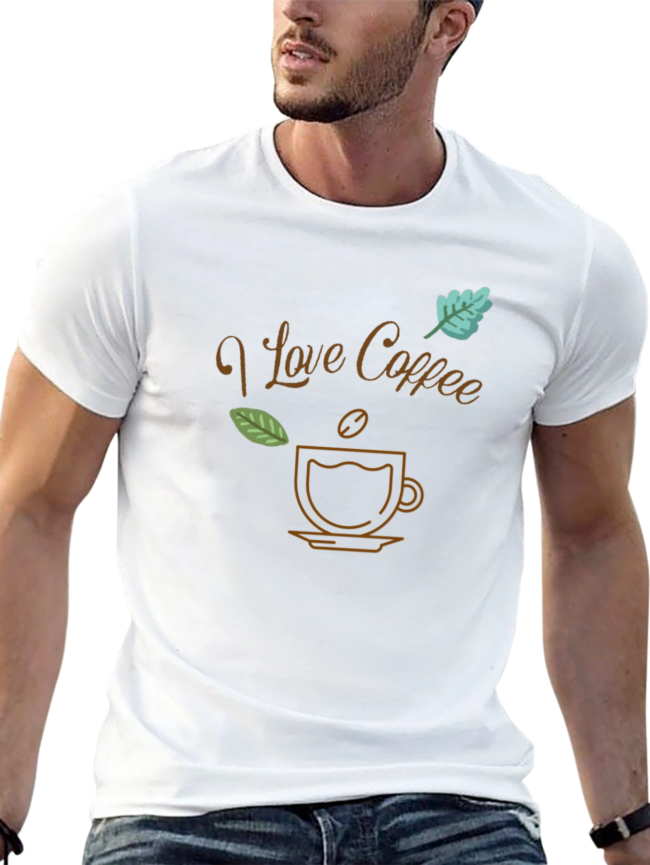 I Love Coffee Black T-Shirt