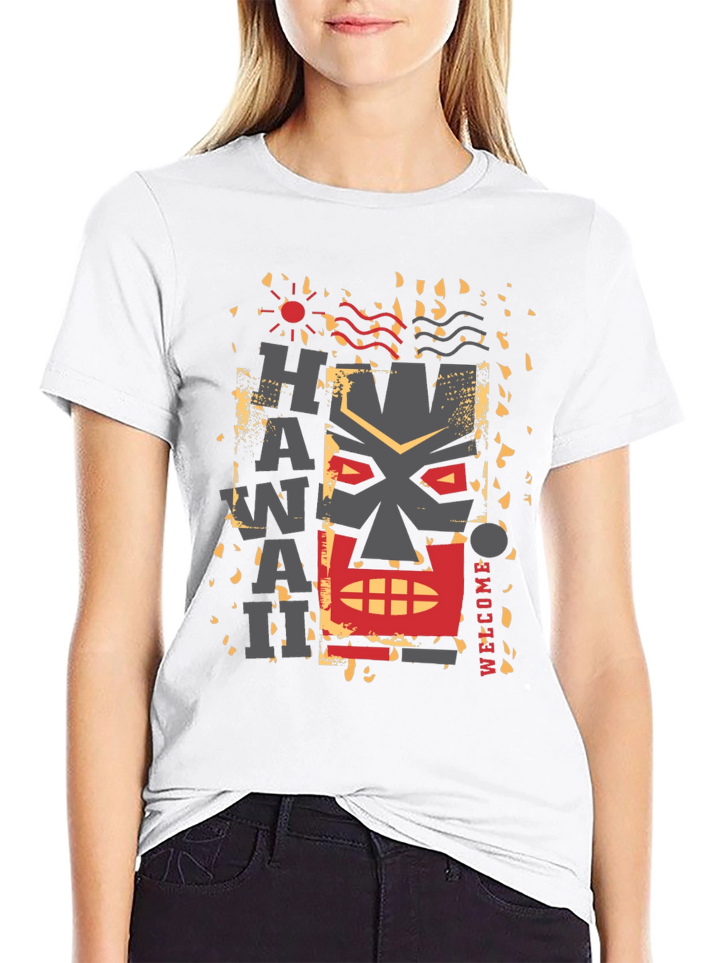 Hawaii Graphic Tee - Island Style Black T-Shirt