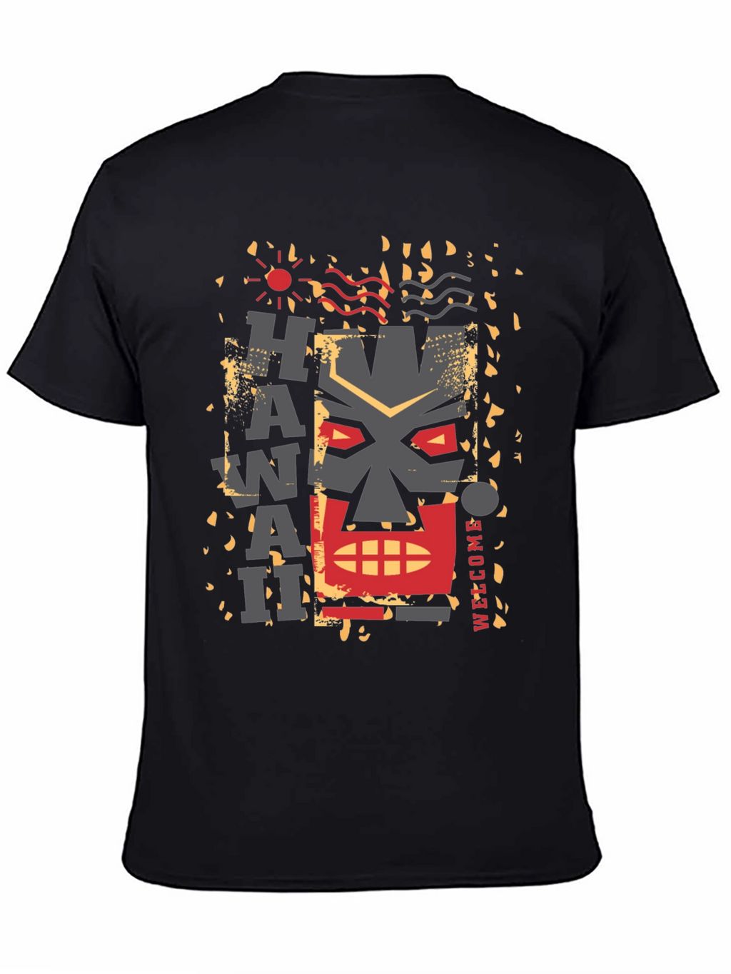Hawaii Graphic Tee - Island Style Black T-Shirt