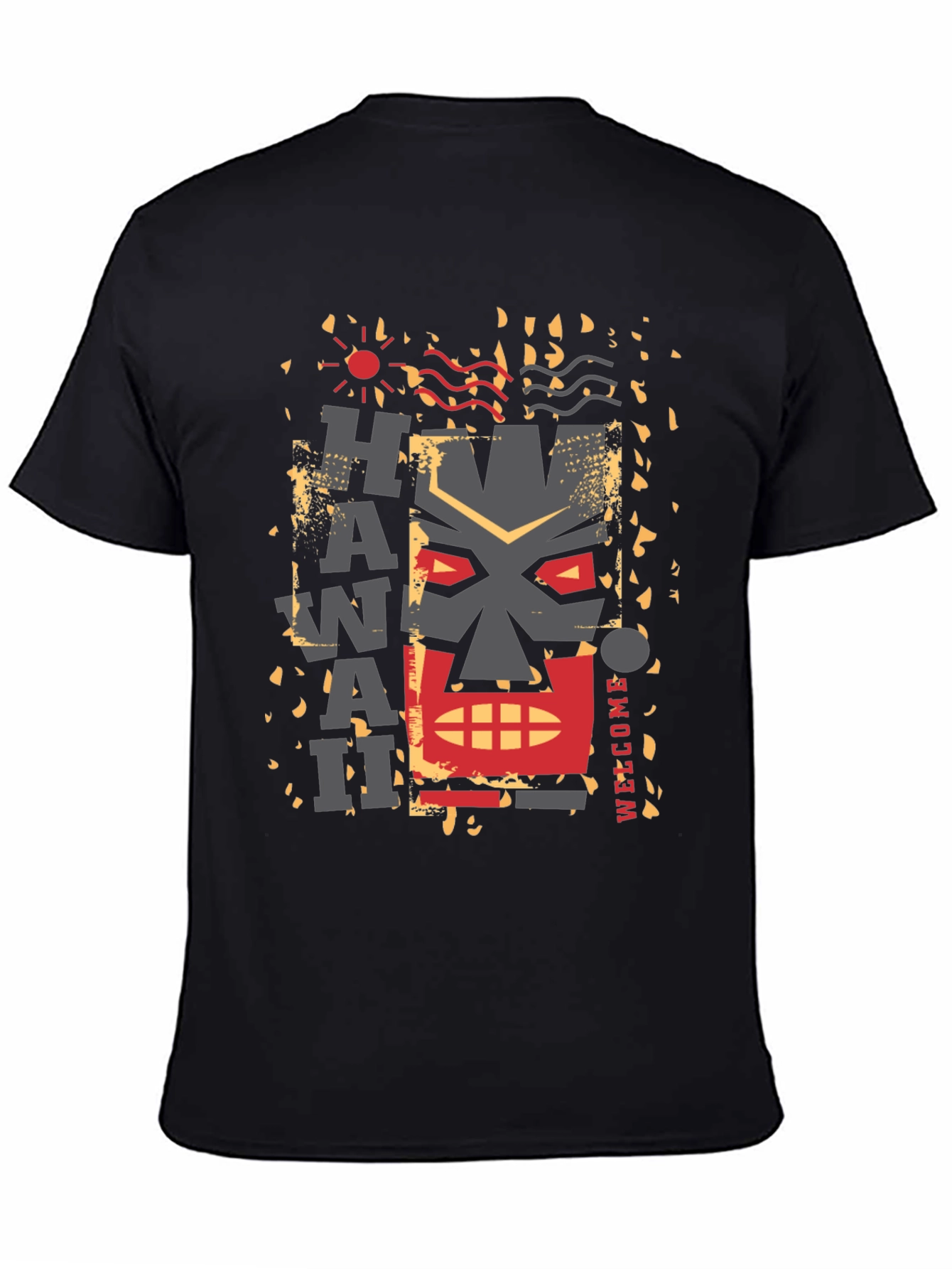Hawaii Graphic Tee - Island Style Black T-Shirt