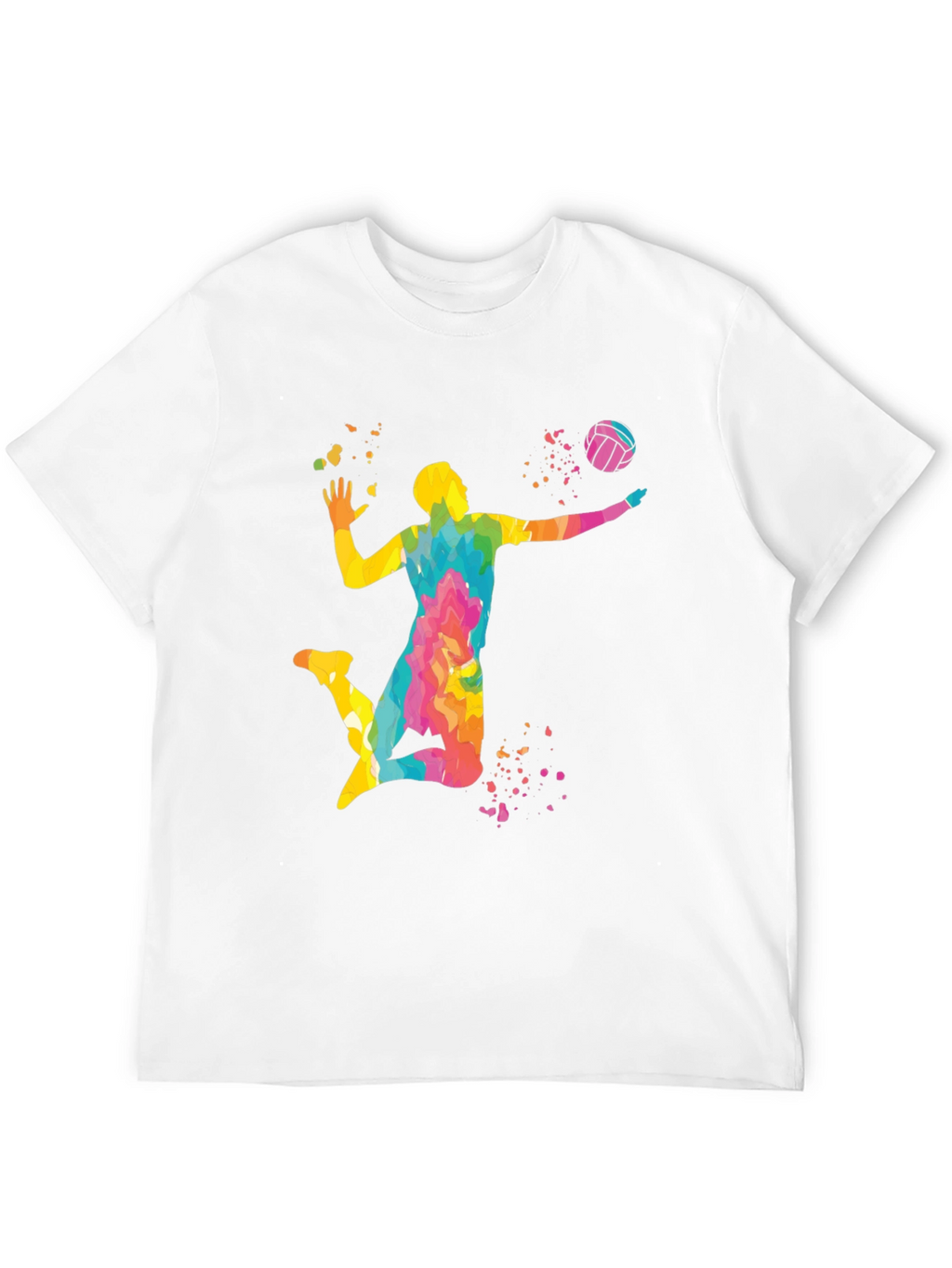Volleyball Player Graphic T-Shirt - Stylish Design