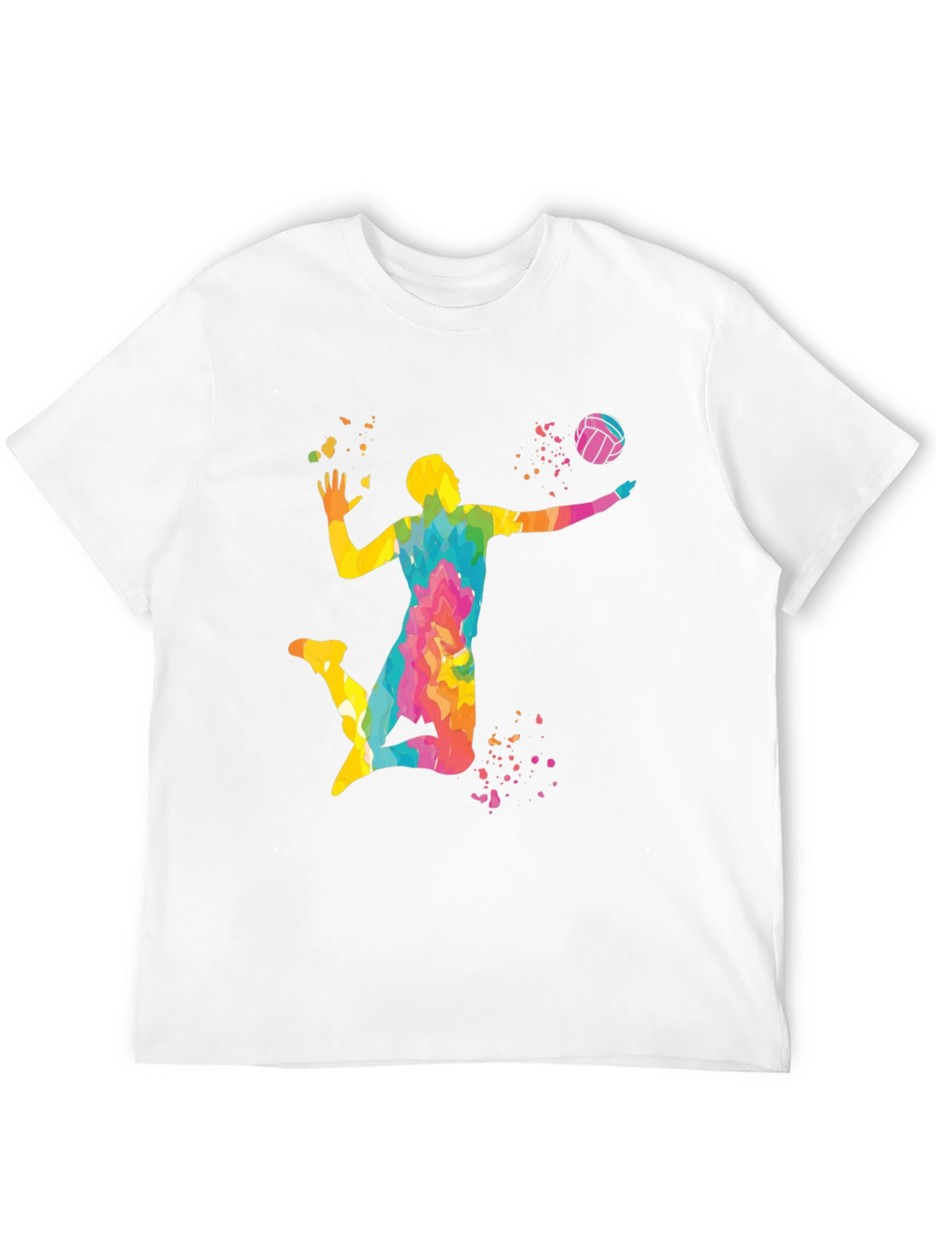 Volleyball Player Graphic T-Shirt - Stylish Design