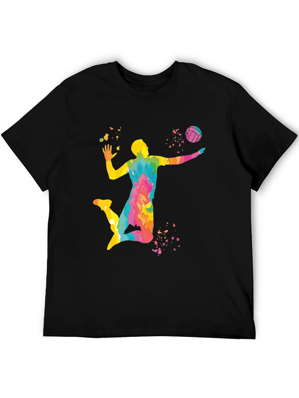 Volleyball Player Graphic T-Shirt - Stylish Design