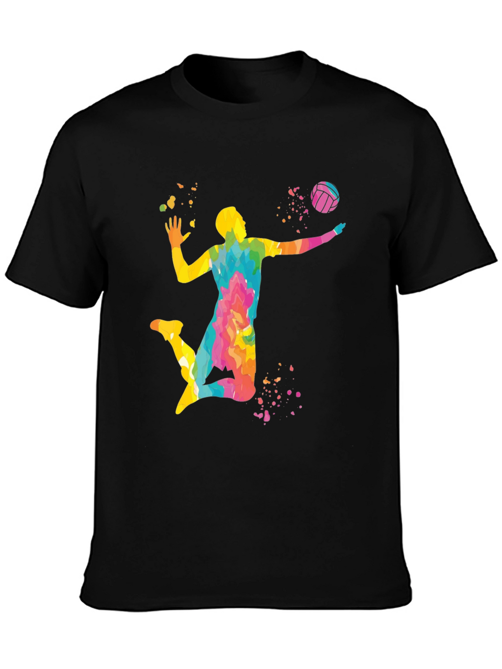 Volleyball Player Graphic T-Shirt - Stylish Design