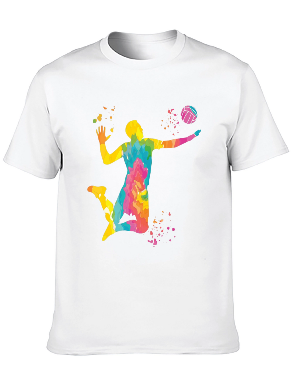 Volleyball Player Graphic T-Shirt - Stylish Design