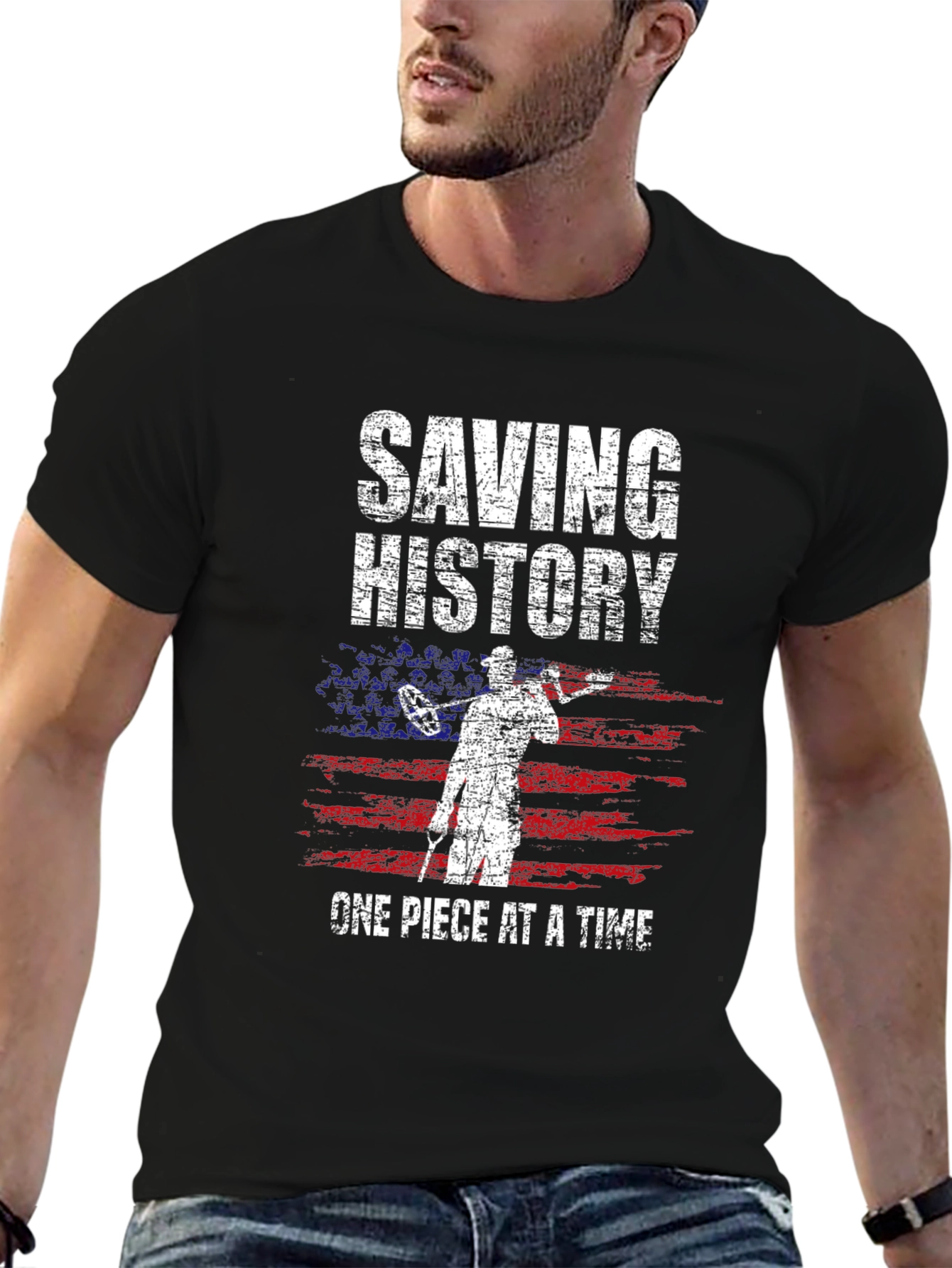 Saving History Metal Detector T-Shirt