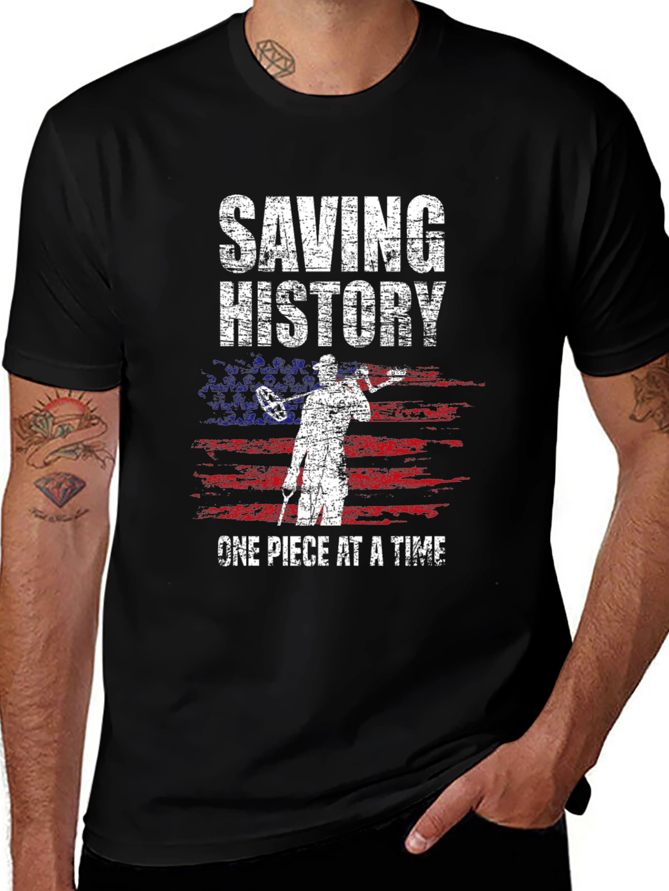 Saving History Metal Detector T-Shirt