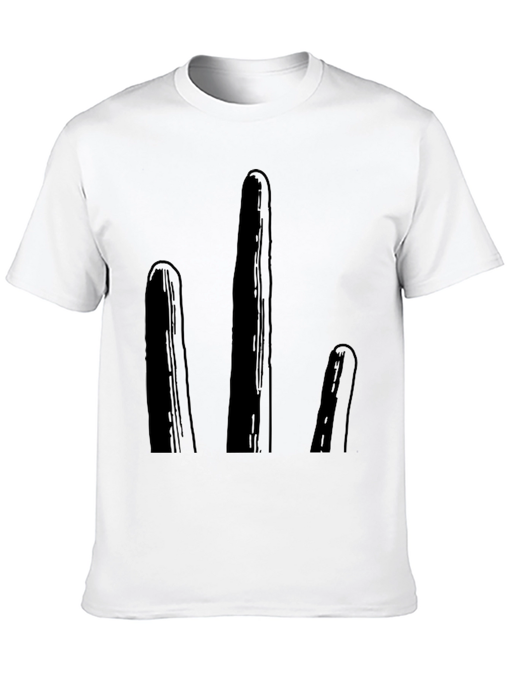 Minimalist Black Cactus T-Shirt