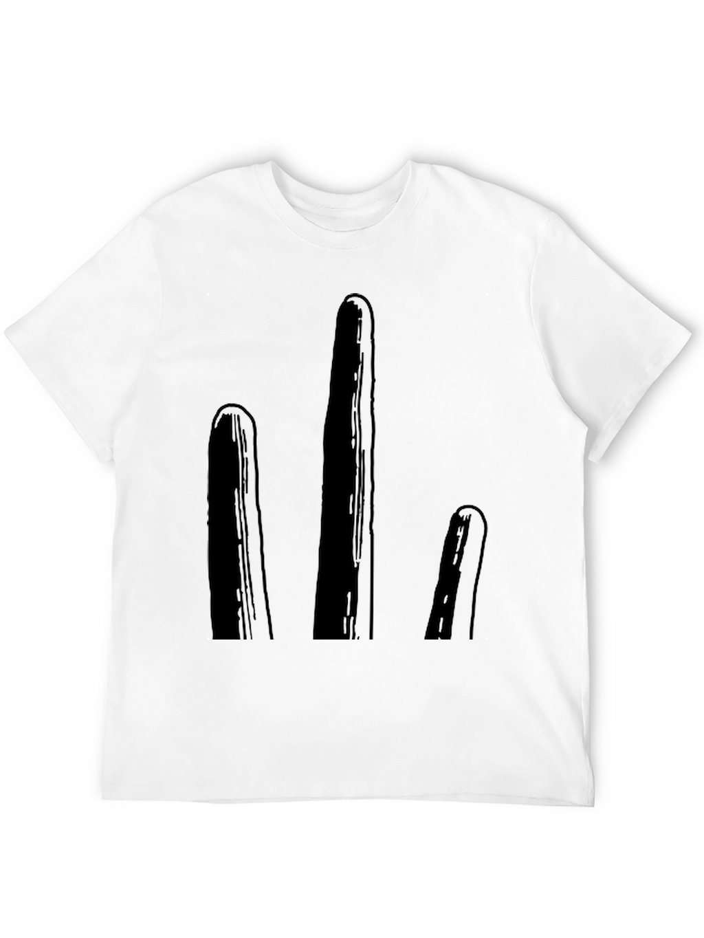 Minimalist Black Cactus T-Shirt