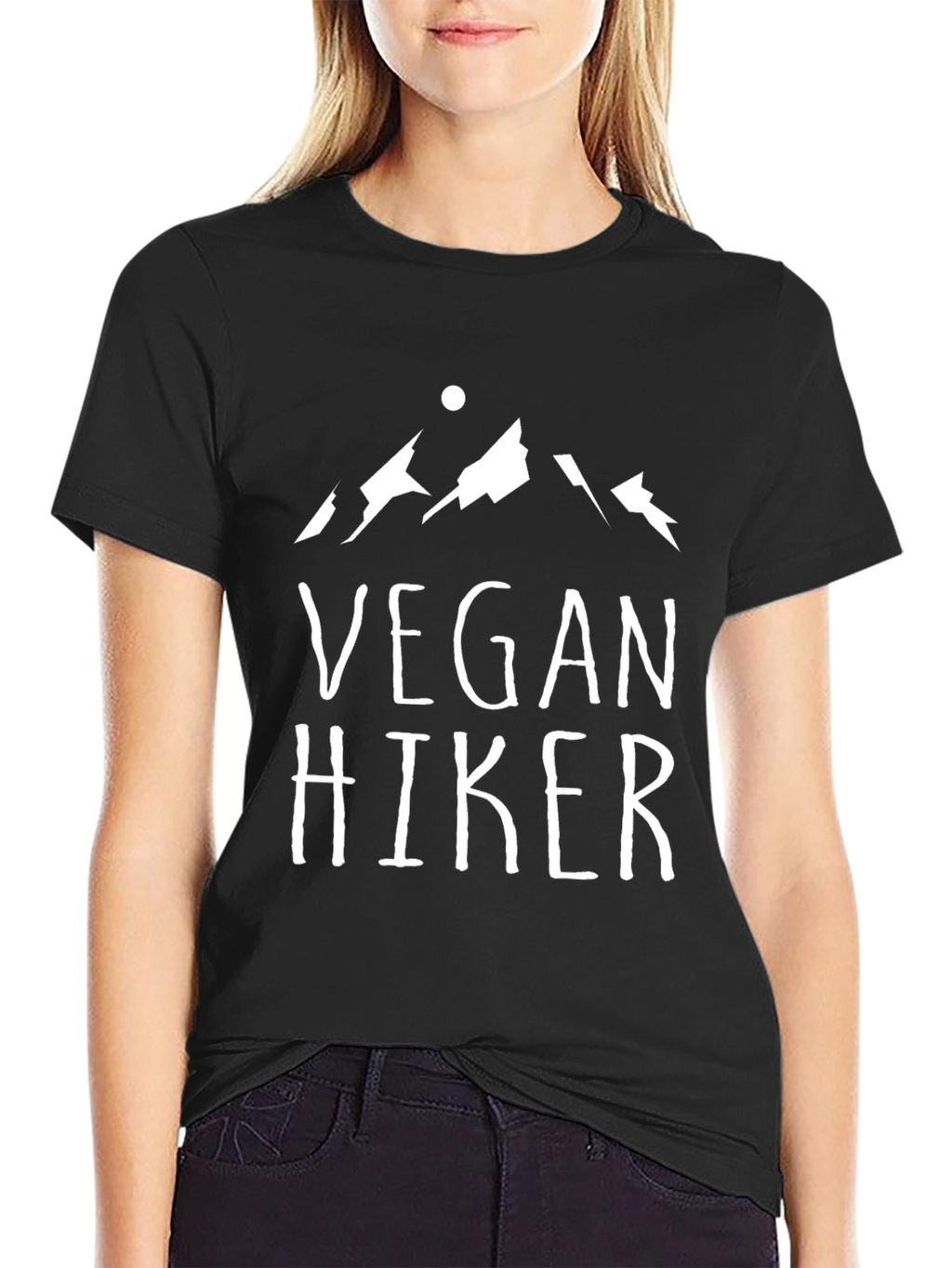 Vegan Hiker T-Shirt - Mountain Graphic Tee
