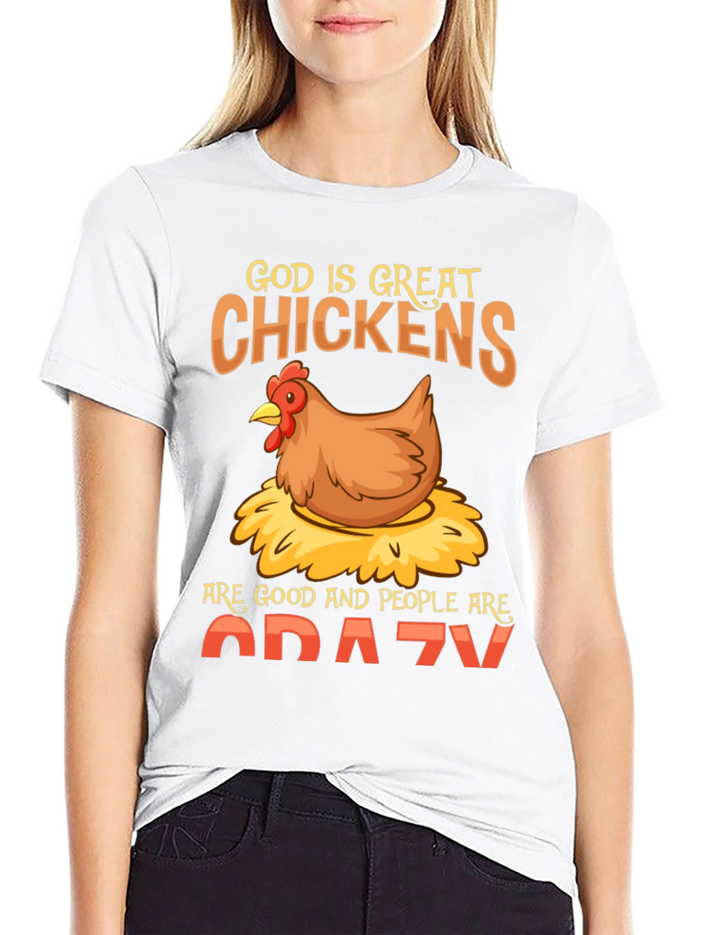 God is Great Chickens T-Shirt - Funny Farm Tee