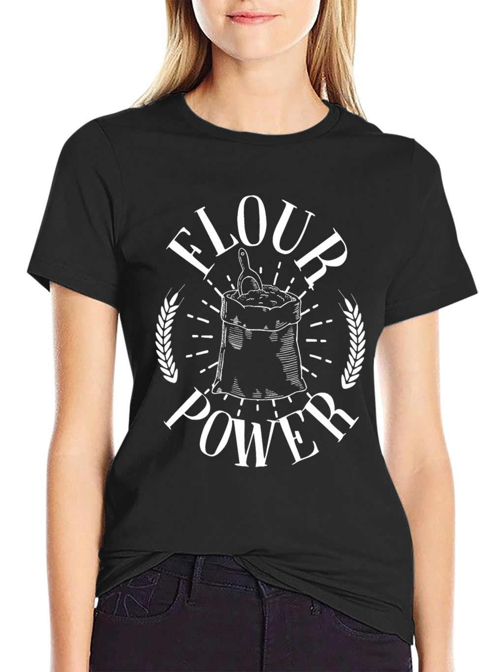Flour Power Graphic T-Shirt - Baker Gift
