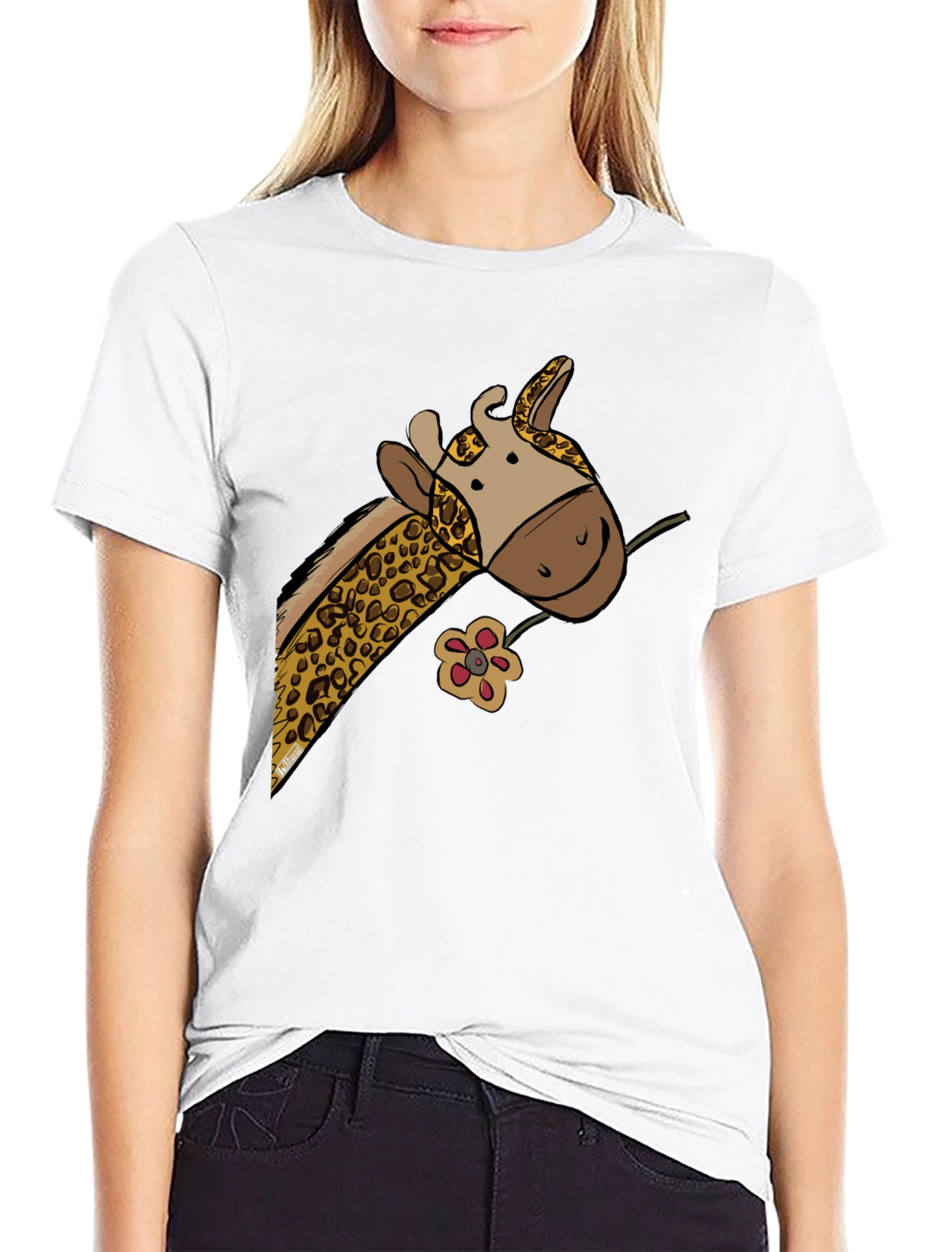 Giraffe Graphic Tee - Unique Animal Print T-Shirt