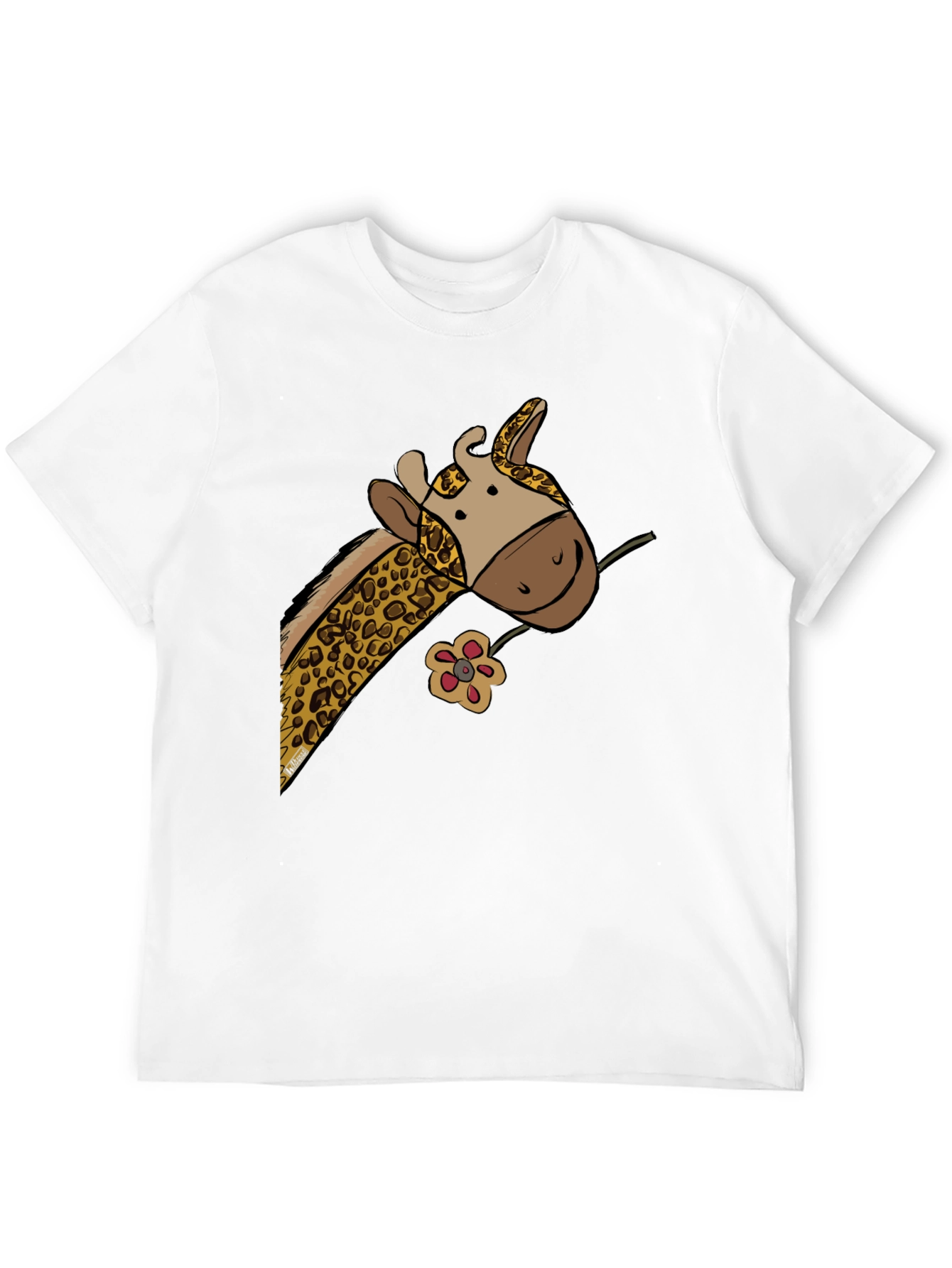Giraffe Graphic Tee - Unique Animal Print T-Shirt