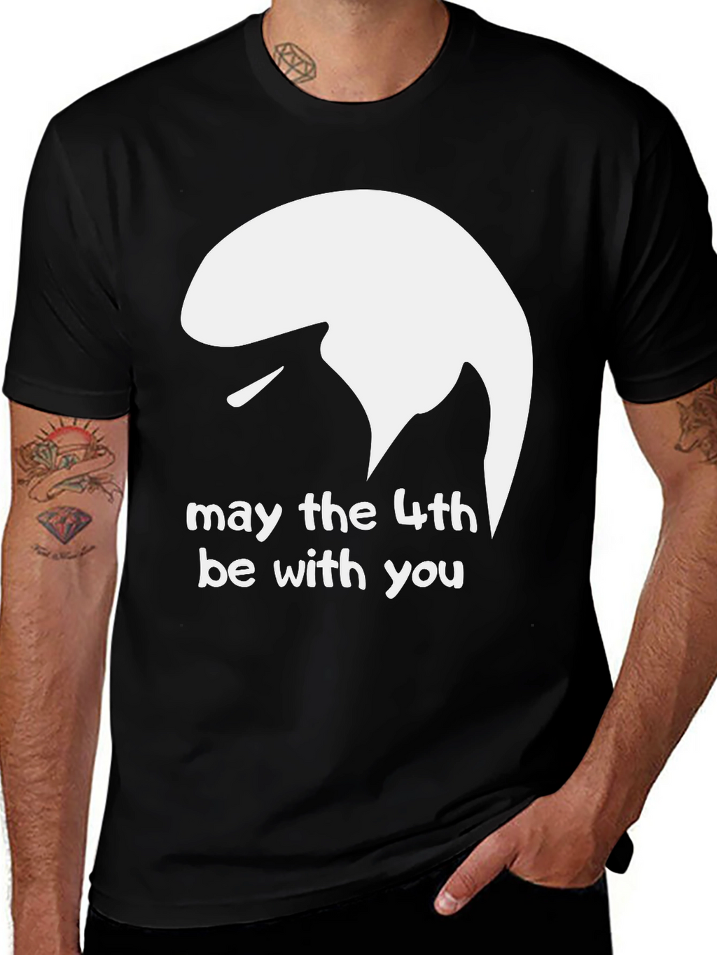 May the 4th Be With You Black T-Shirt
