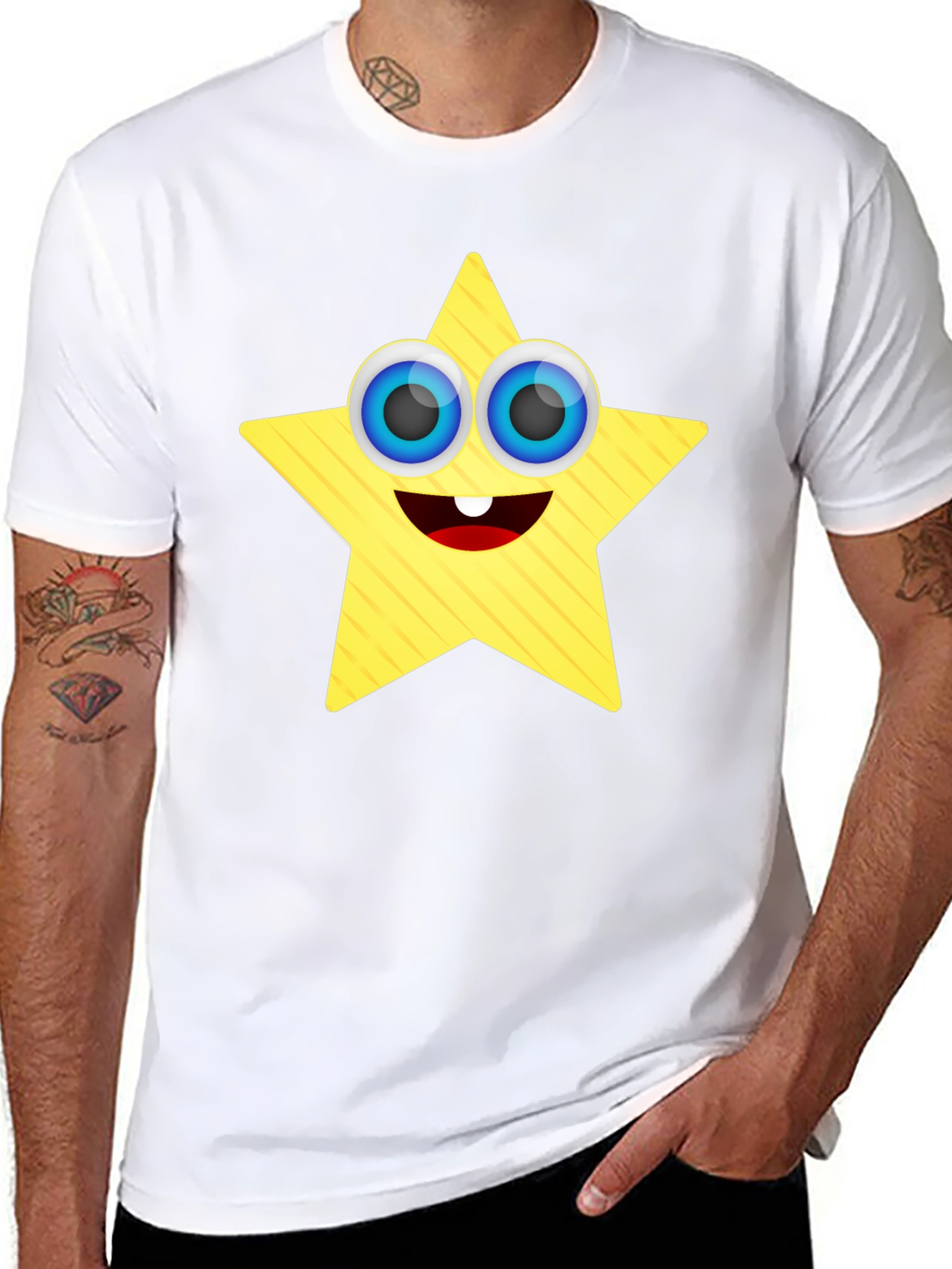 Star Character Black T-Shirt