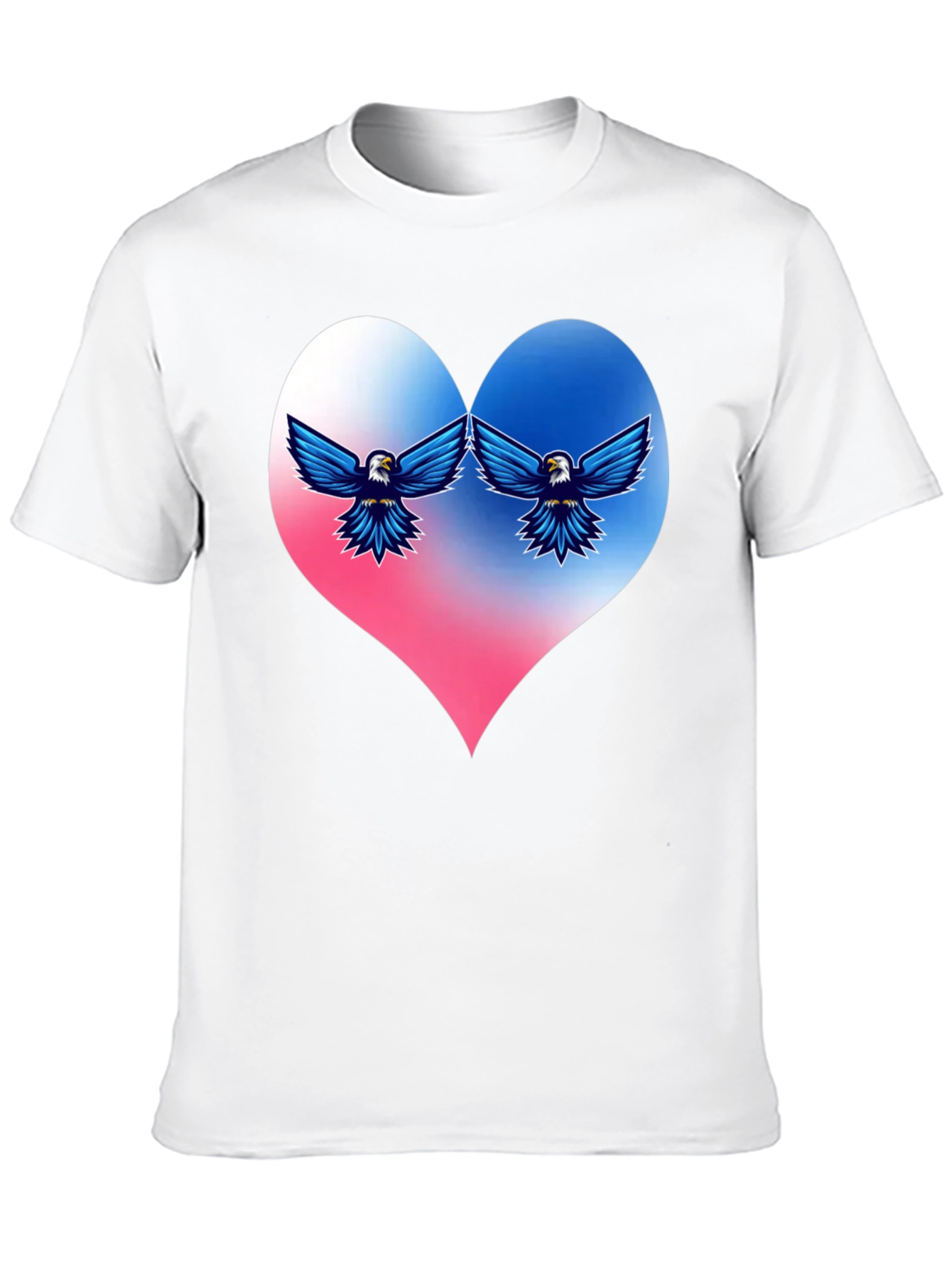 Patriotic Eagle Heart T-Shirt