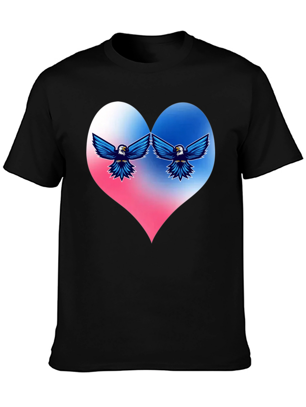 Patriotic Eagle Heart T-Shirt