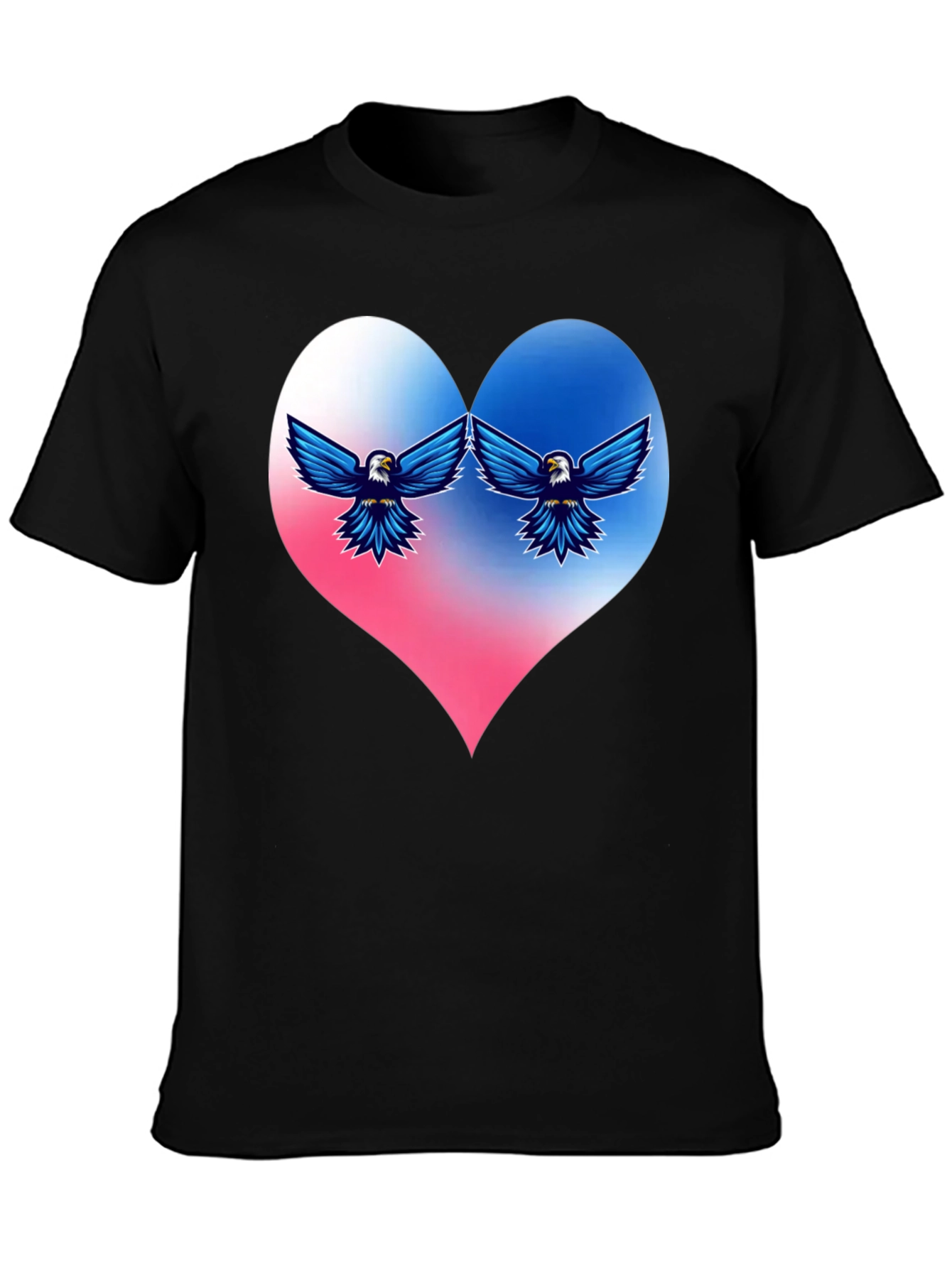 Patriotic Eagle Heart T-Shirt
