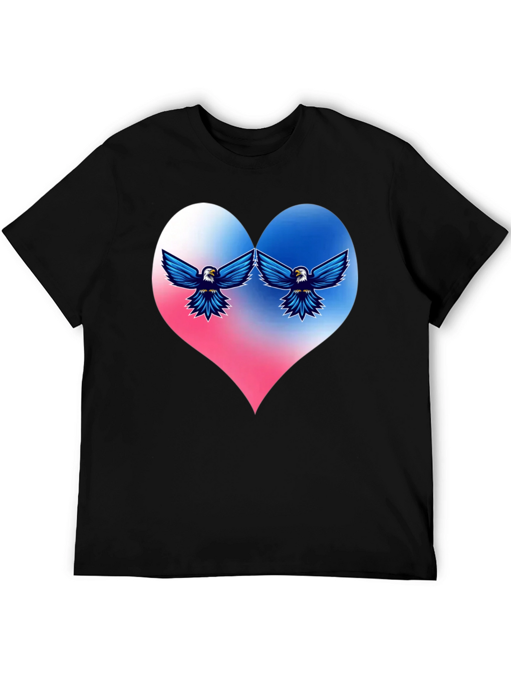 Patriotic Eagle Heart T-Shirt