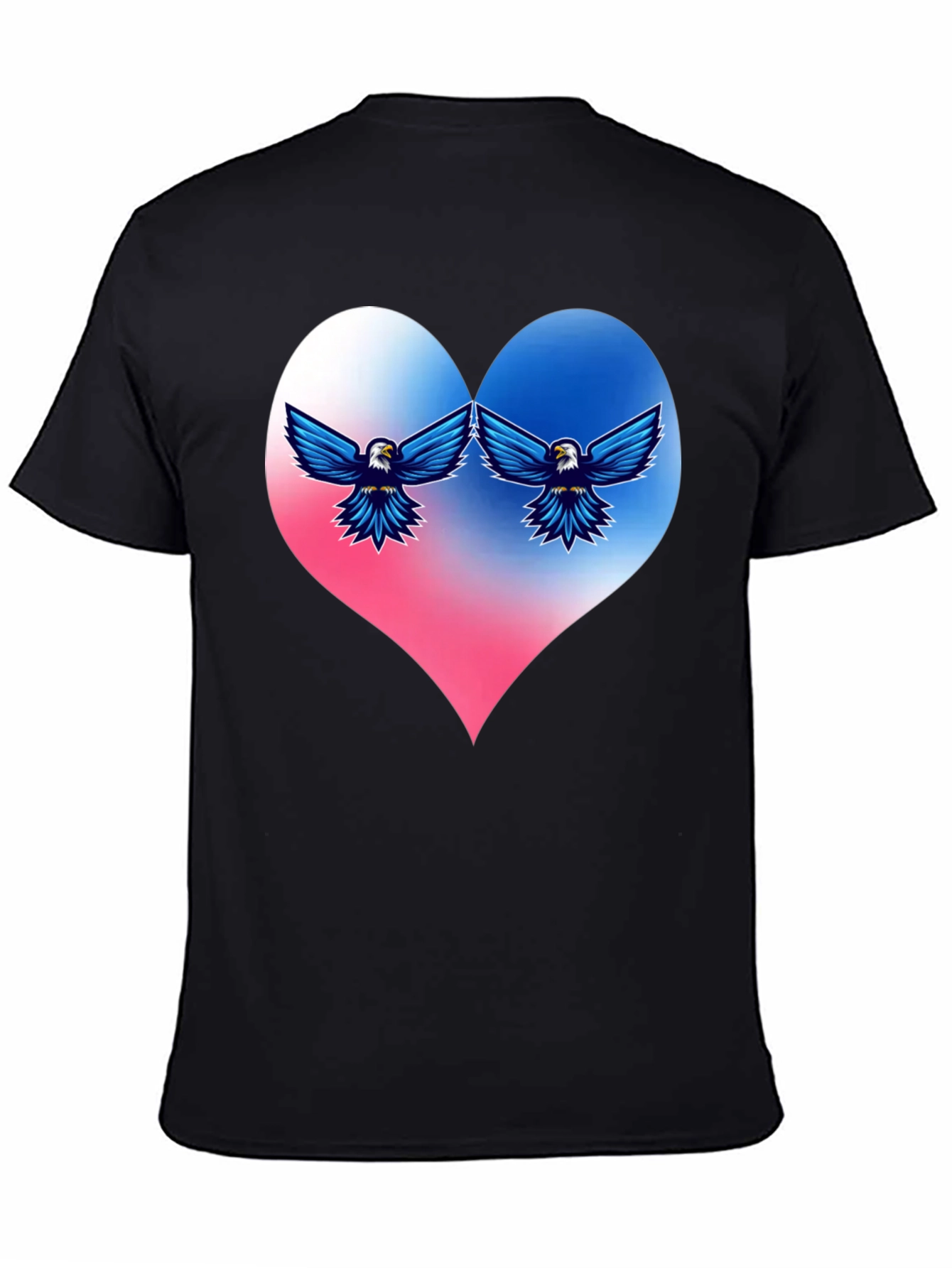 Patriotic Eagle Heart T-Shirt