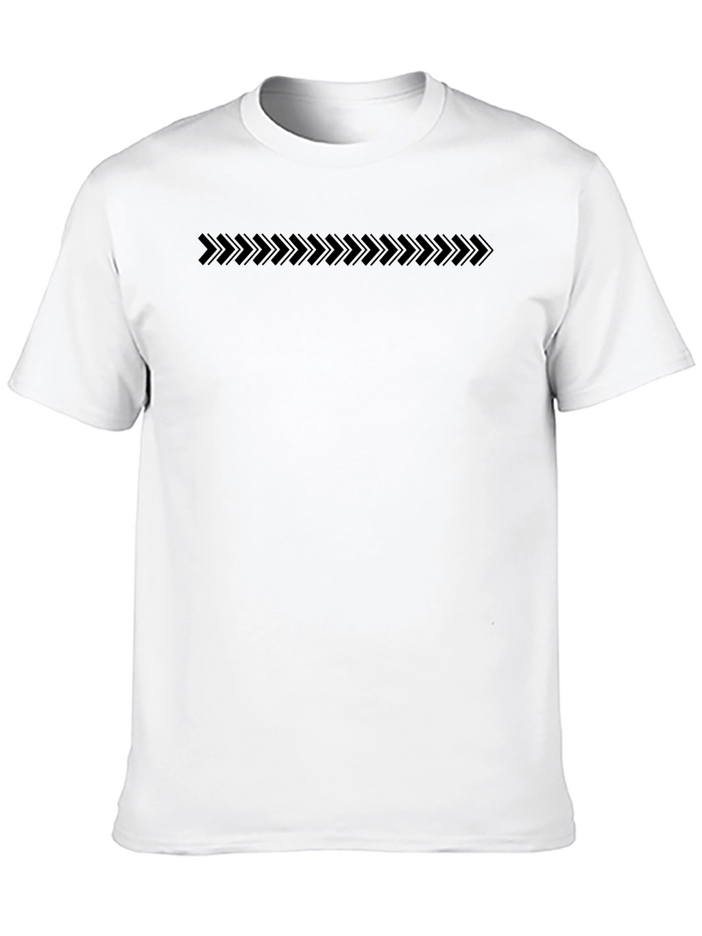 Modern Arrow Graphic Tee - Black Crew Neck