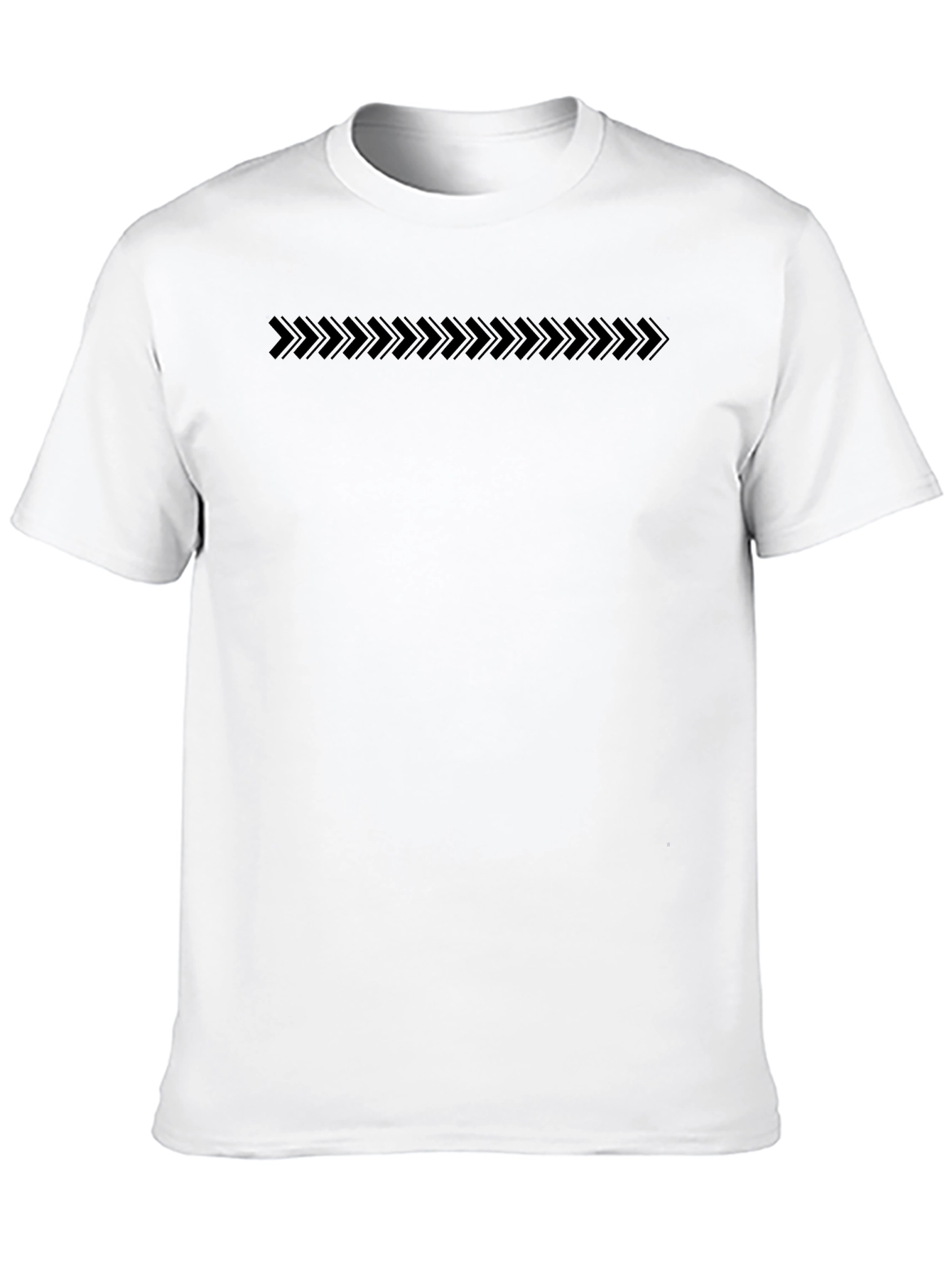 Modern Arrow Graphic Tee - Black Crew Neck