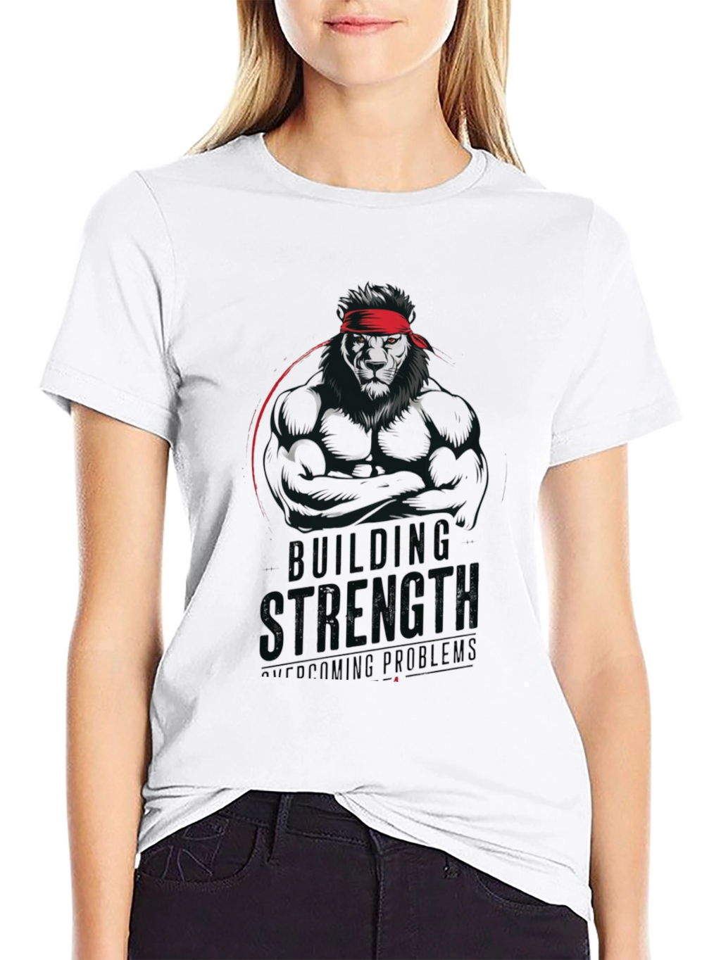 Lion Strength T-Shirt - Building Strength Overcoming Problems
