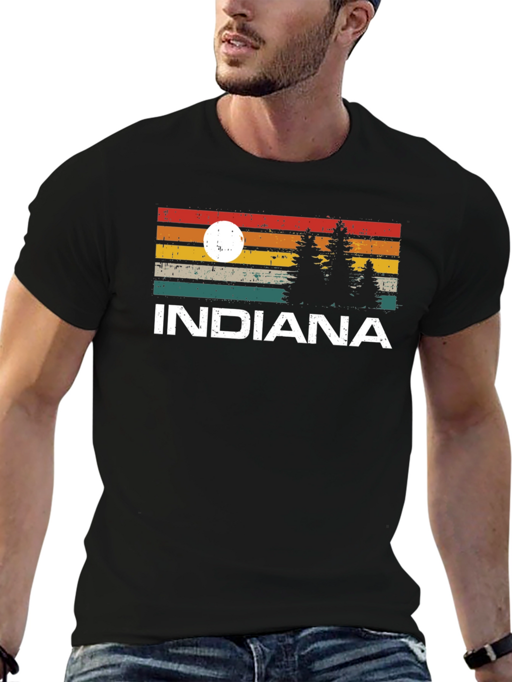 Indiana Retro Graphic T-Shirt