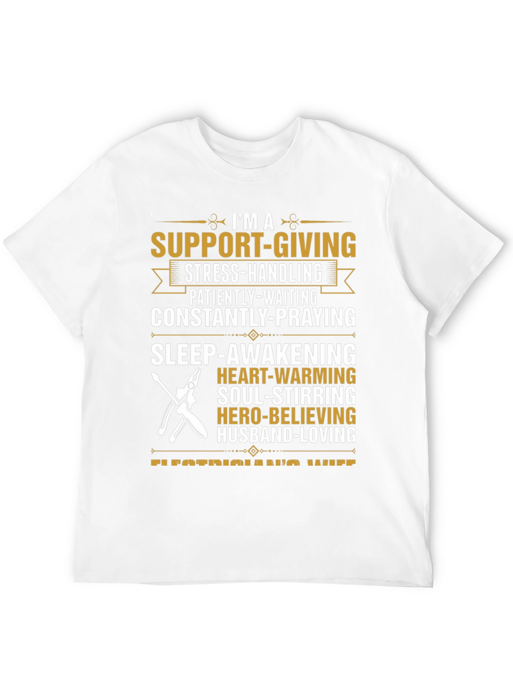 Electricians Wife Husband Loving Graphic T-Shirt