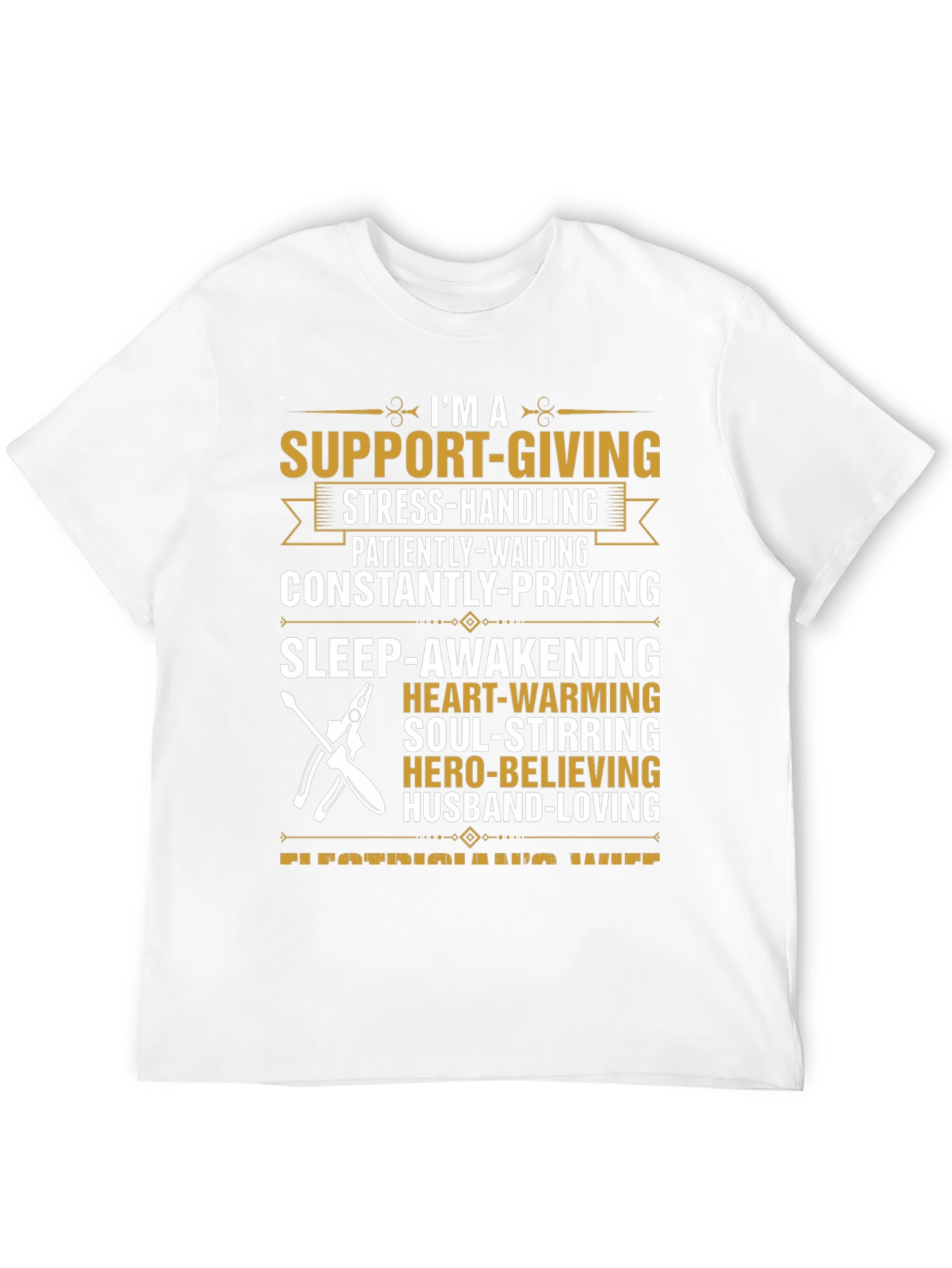 Electricians Wife Husband Loving Graphic T-Shirt
