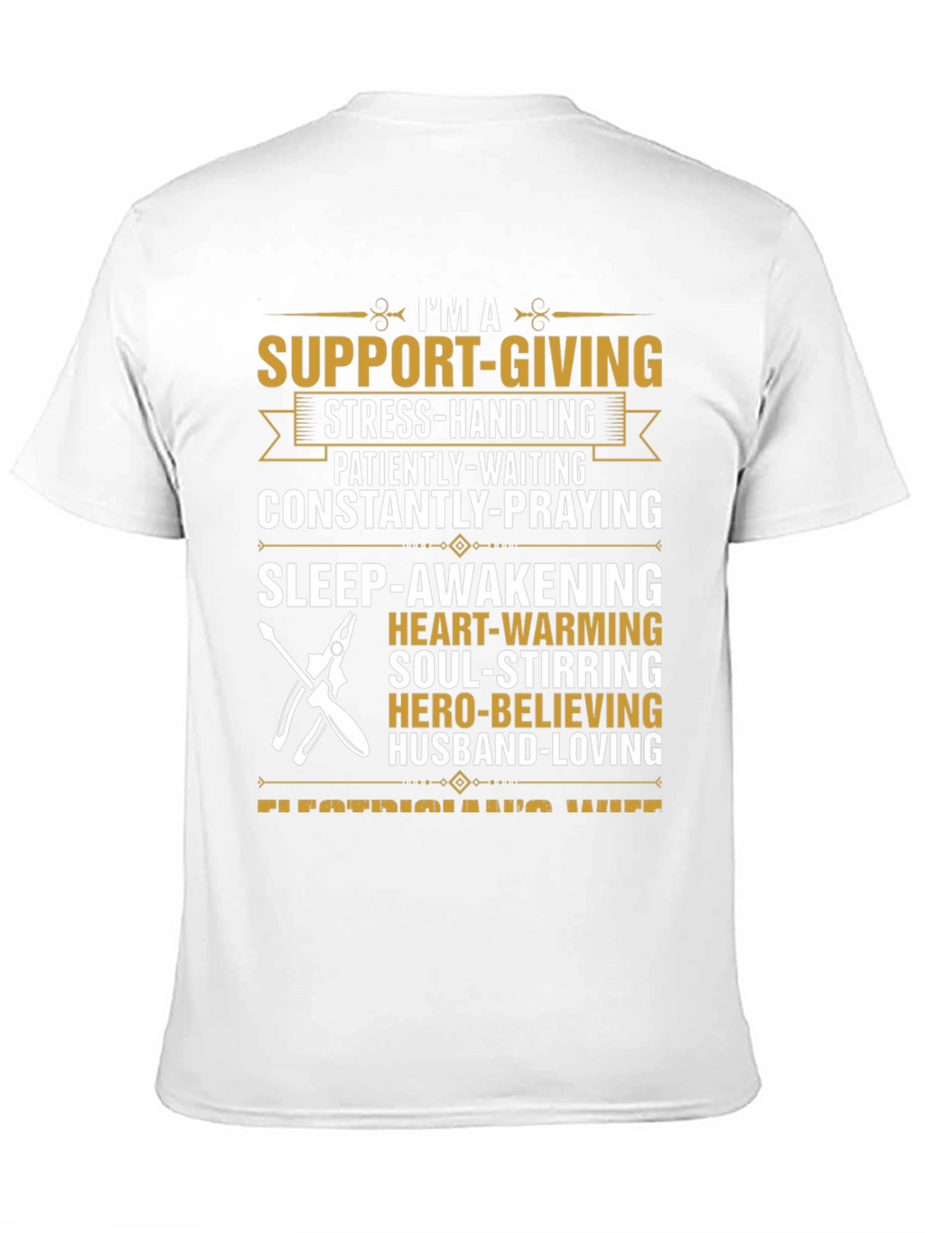 Electricians Wife Husband Loving Graphic T-Shirt