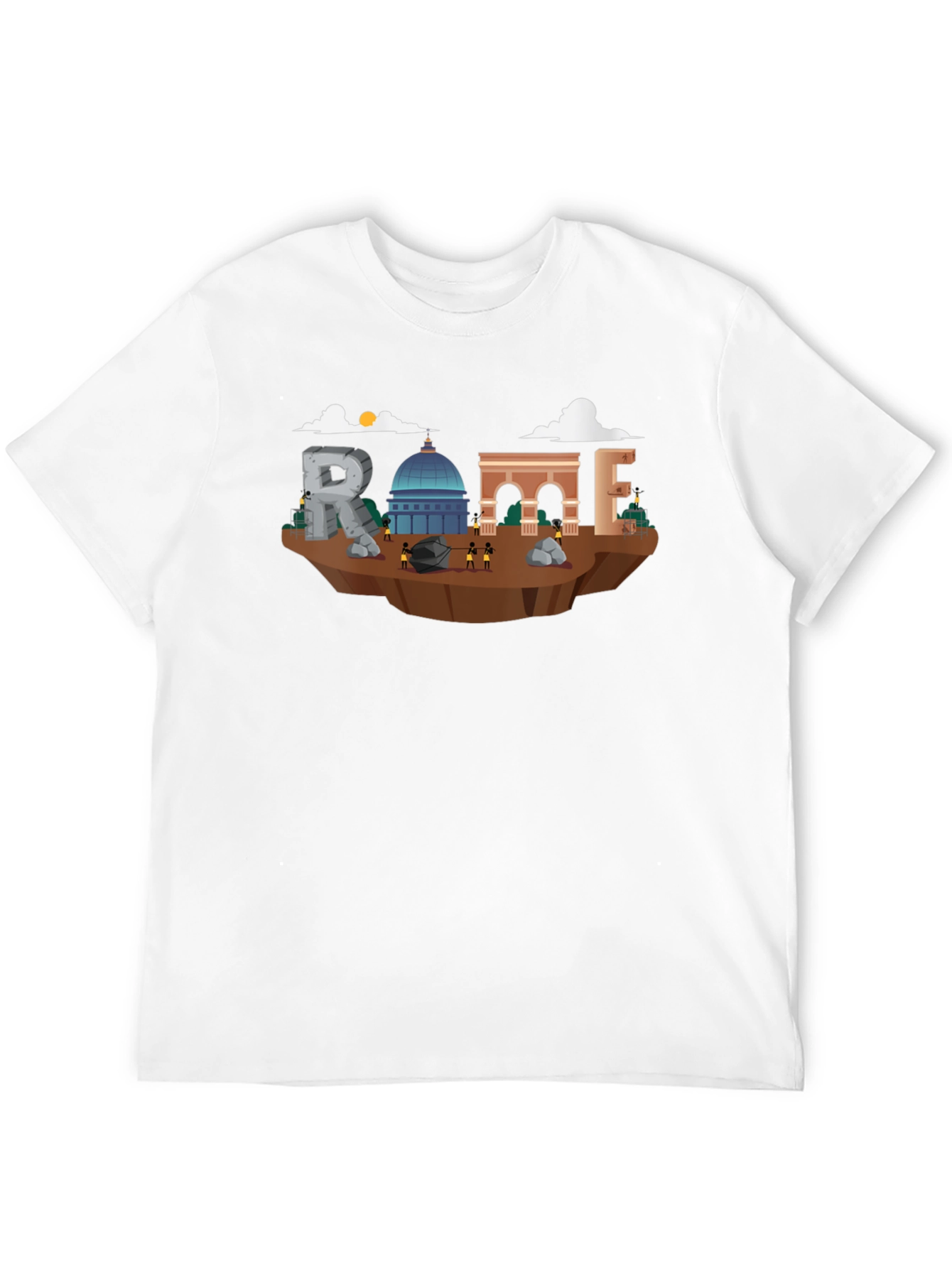 Rome Landmark Illustration T-Shirt