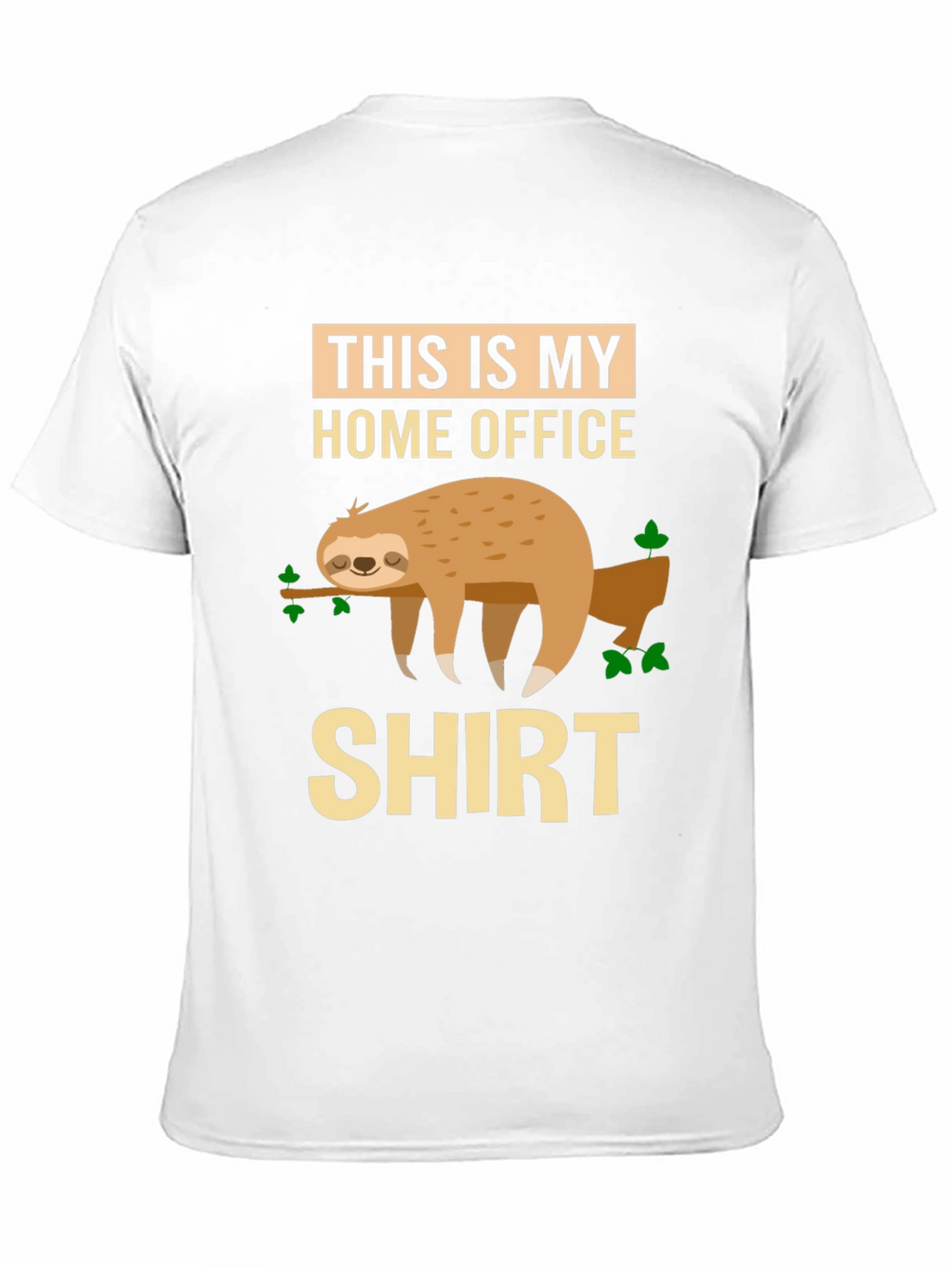 Home Office Sloth Graphic T-Shirt