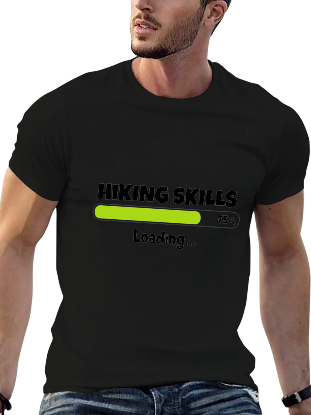 Hiking Skills Loading T-Shirt - Black
