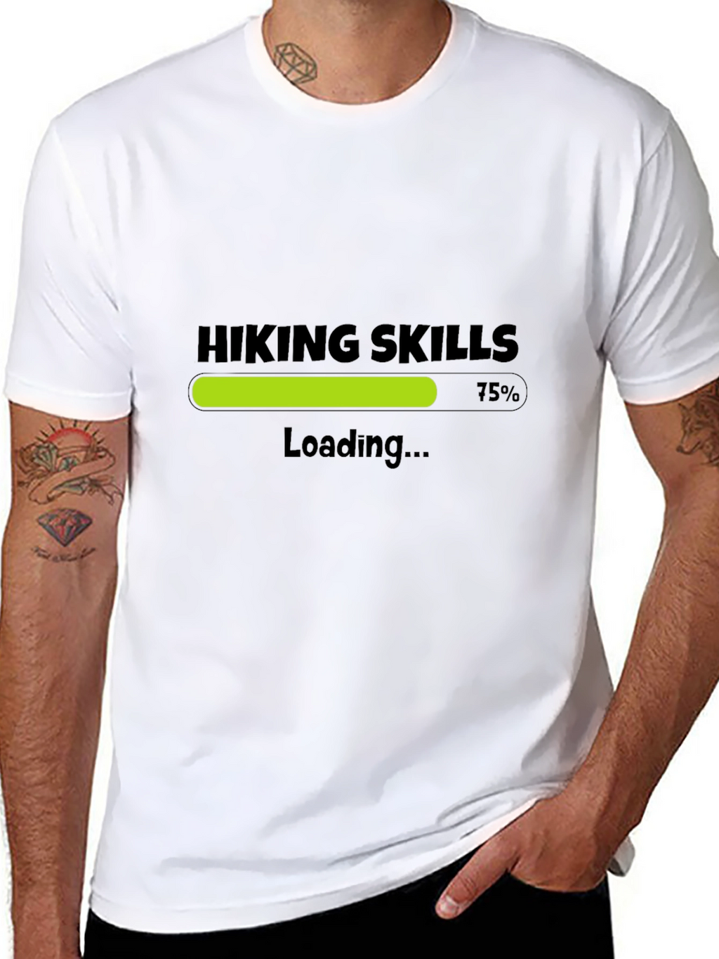 Hiking Skills Loading T-Shirt - Black