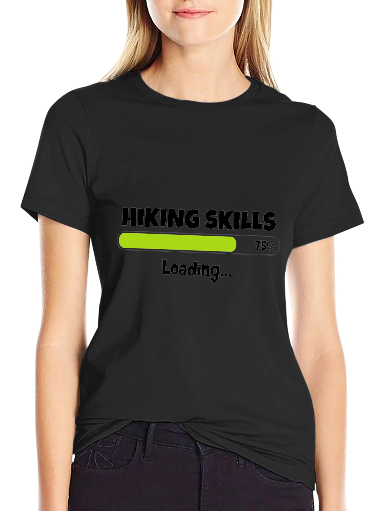 Hiking Skills Loading T-Shirt - Black