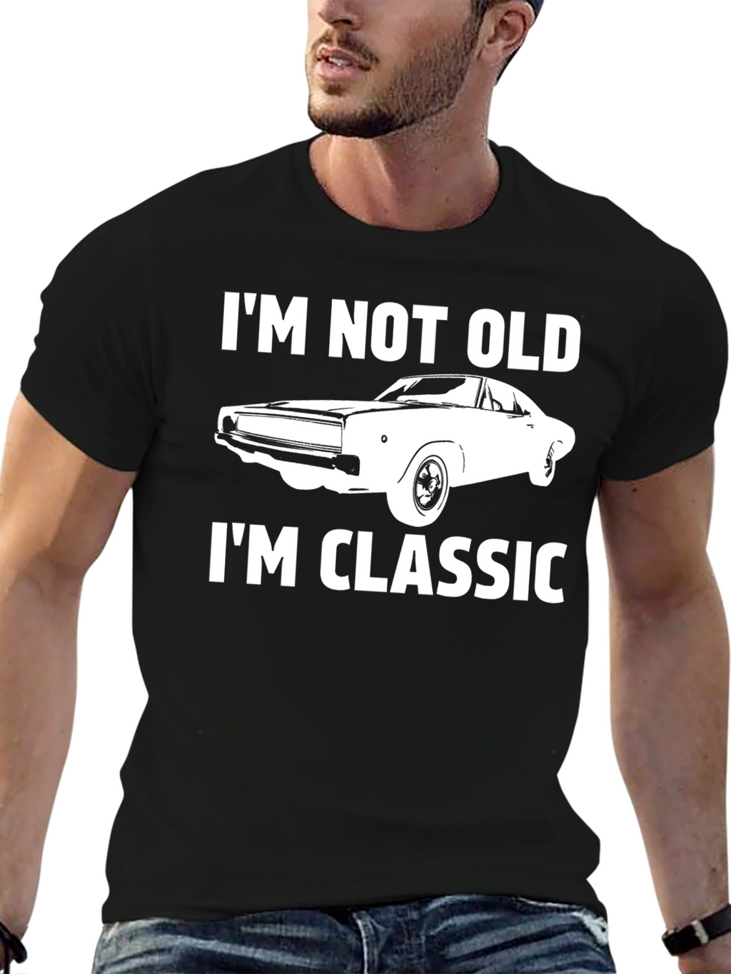 Im Not Old Im Classic Car Graphic Tee