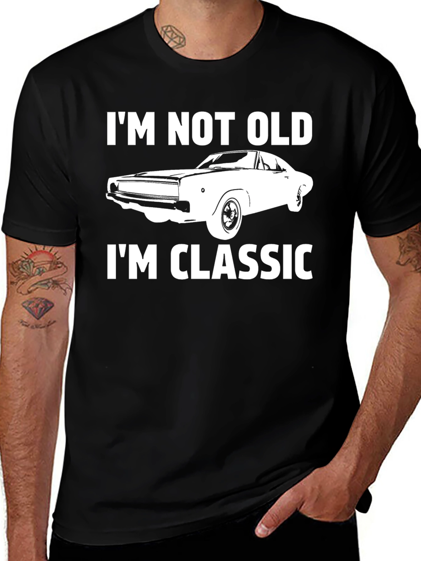 Im Not Old Im Classic Car Graphic Tee
