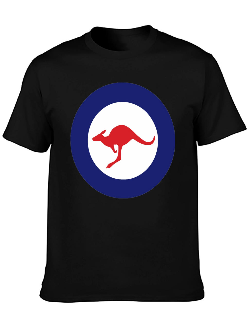 Kangaroo Logo T-Shirt - Red and Blue Design