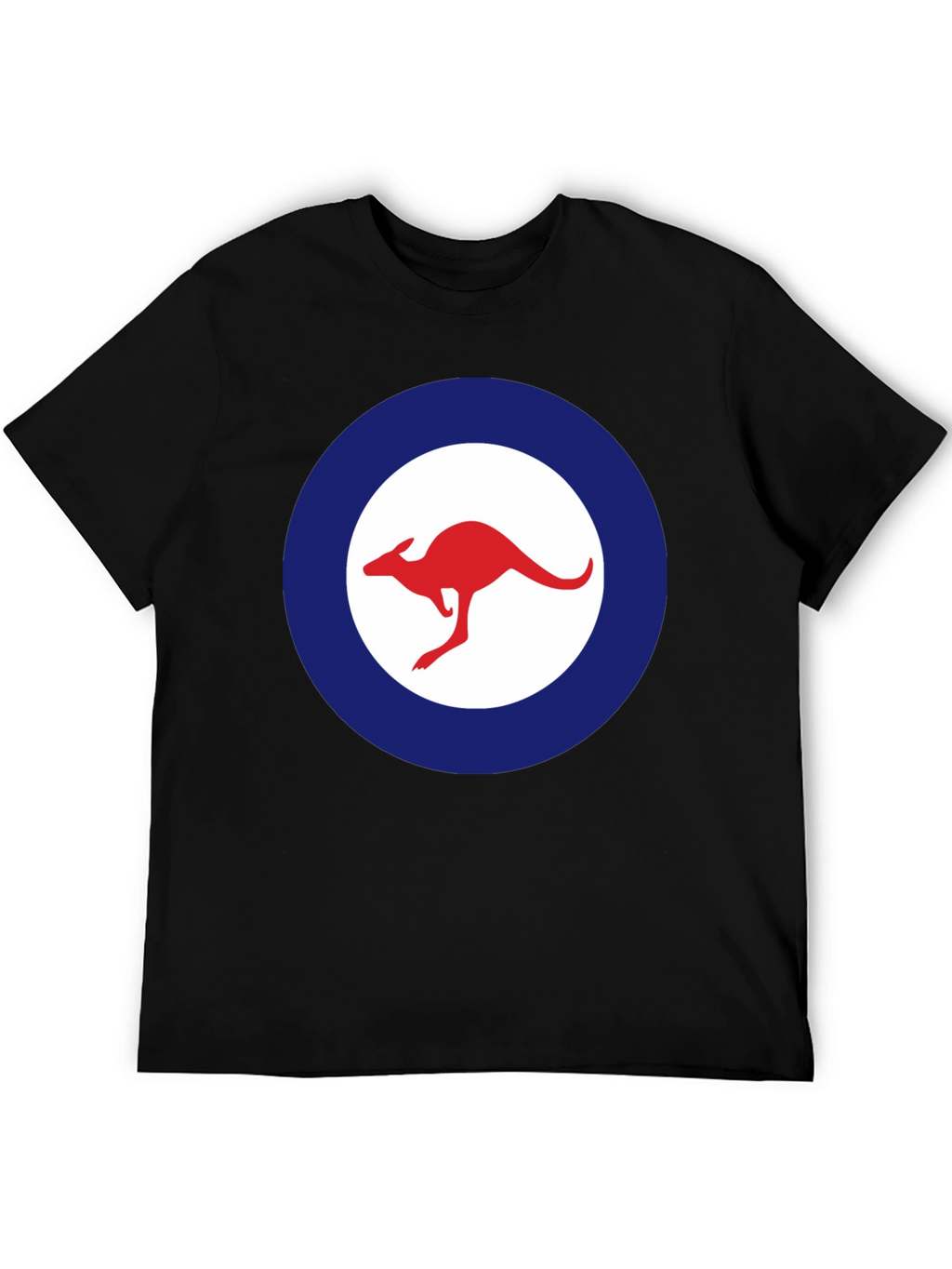 Kangaroo Logo T-Shirt - Red and Blue Design